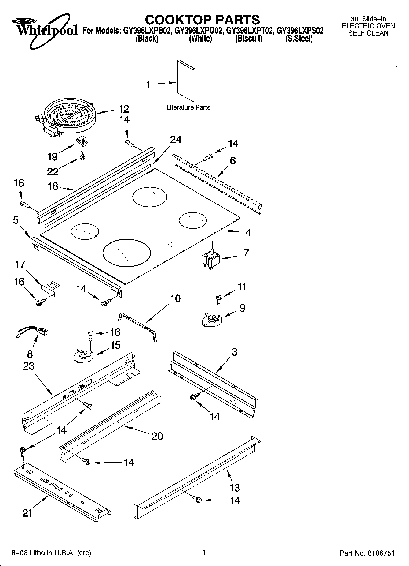 01 - COOKTOP PARTS