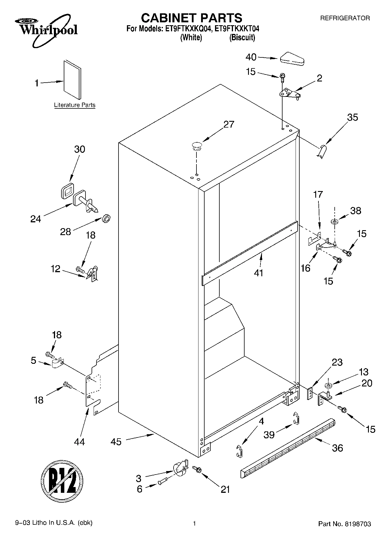 01 - CABINET PARTS