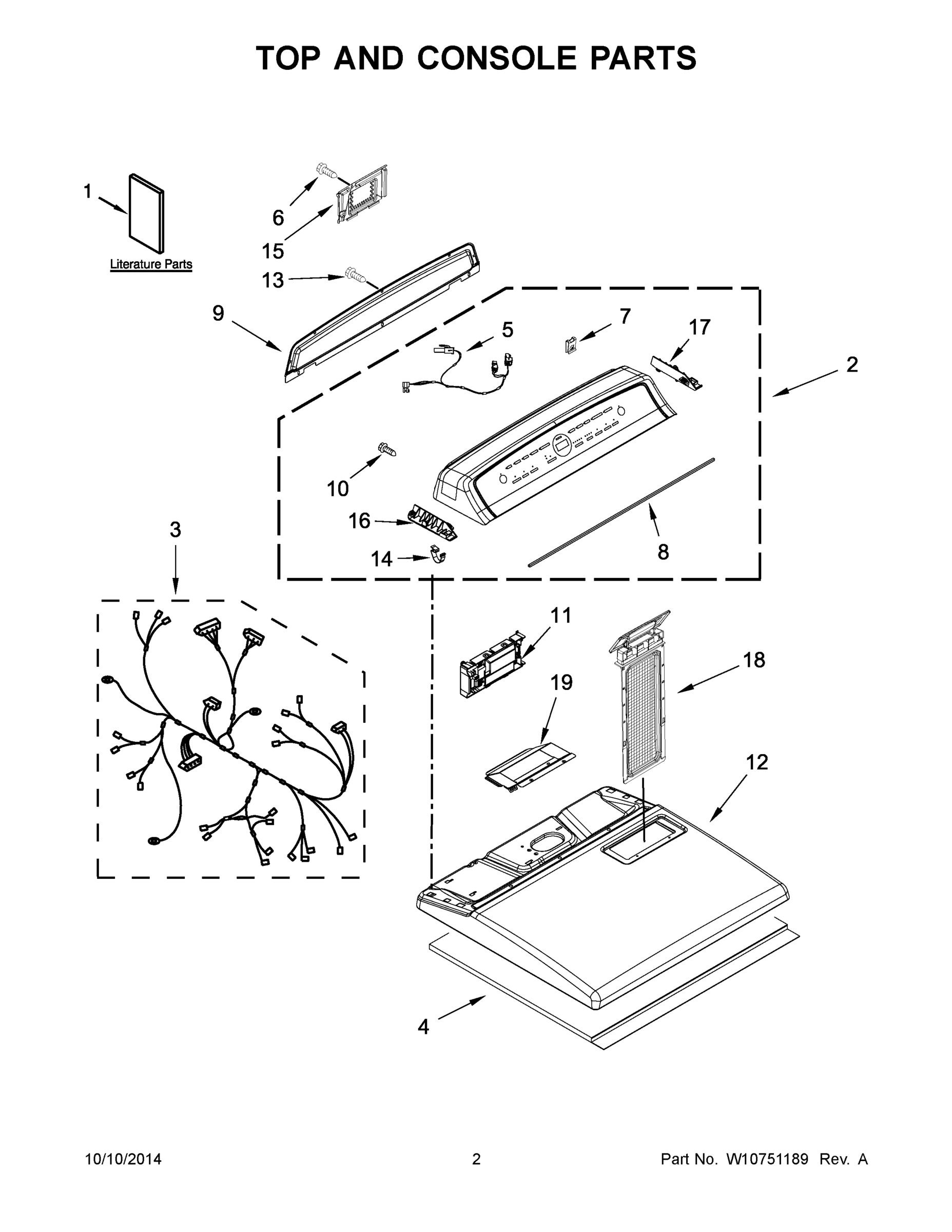 02 - TOP AND CONSOLE PARTS