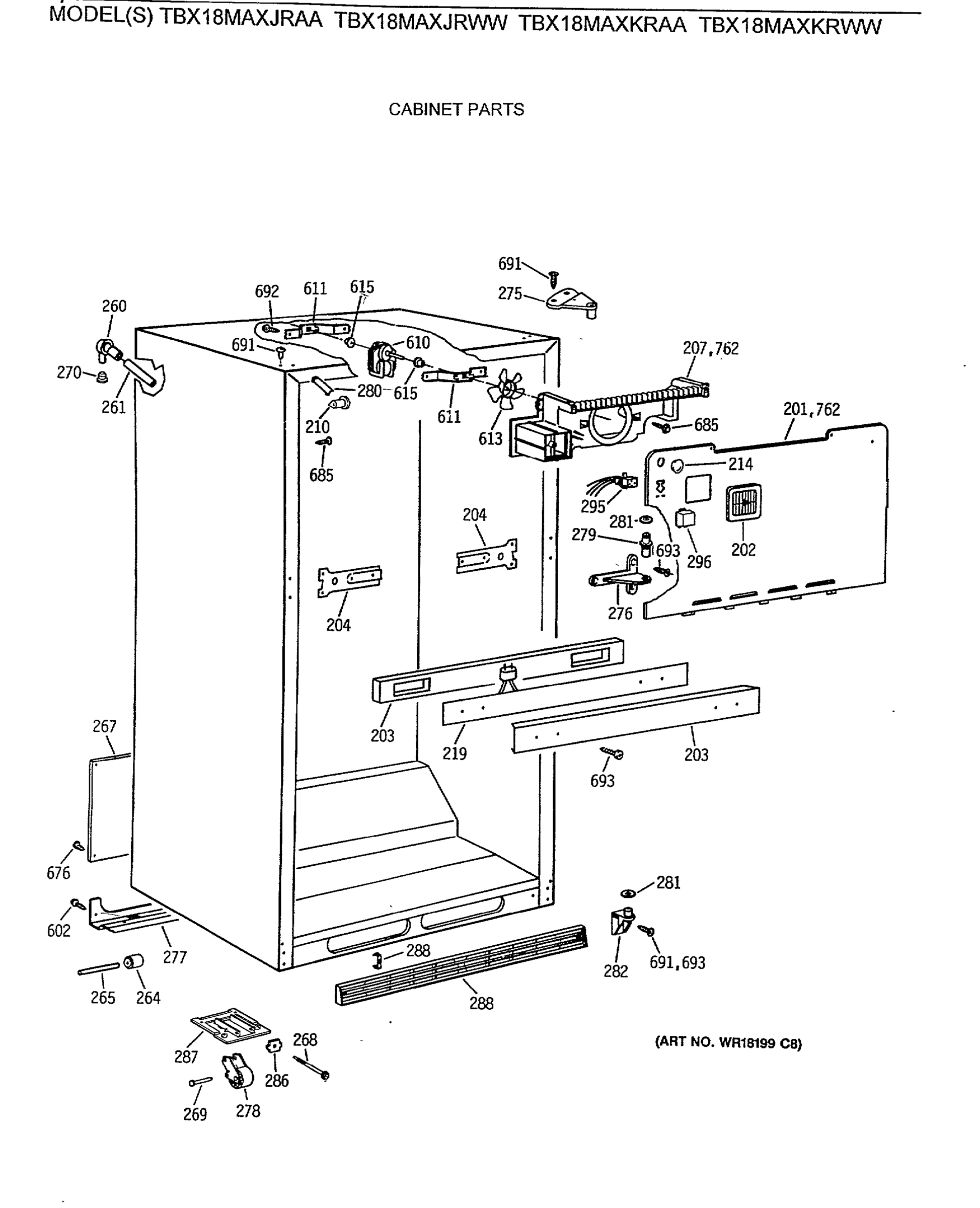 CABINET PARTS