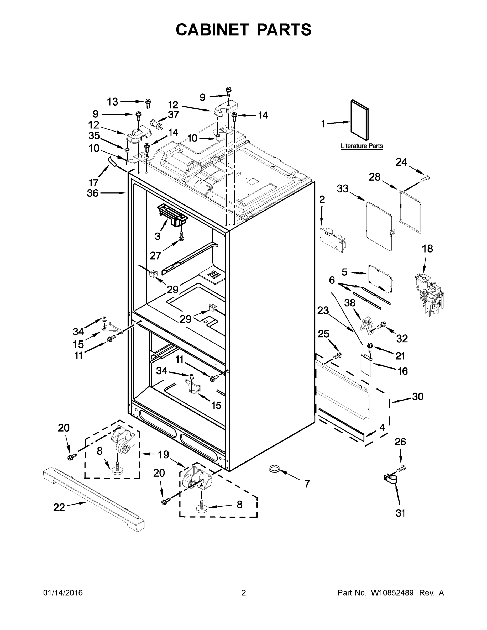 02 - CABINET PARTS