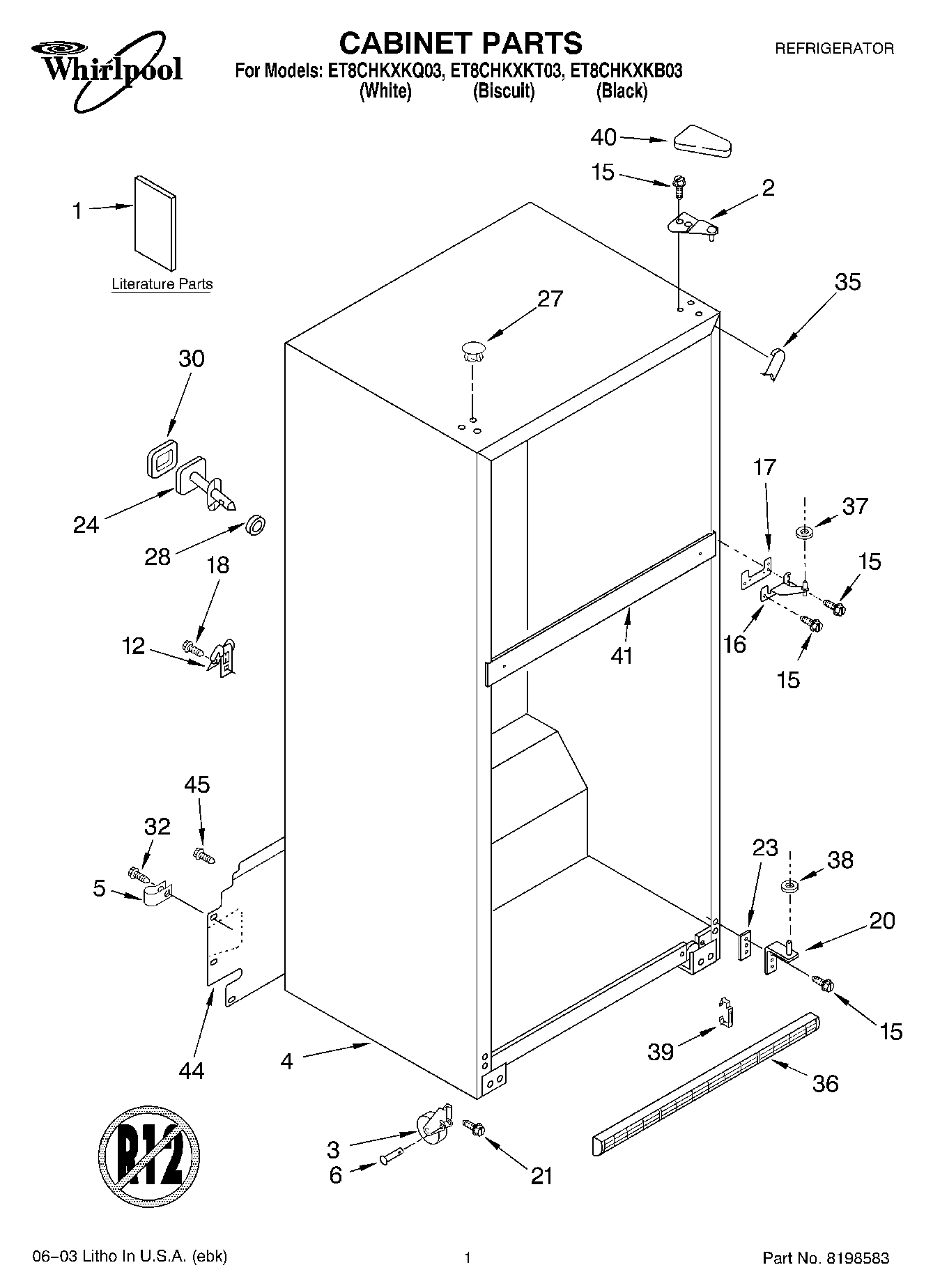 01 - CABINET PARTS