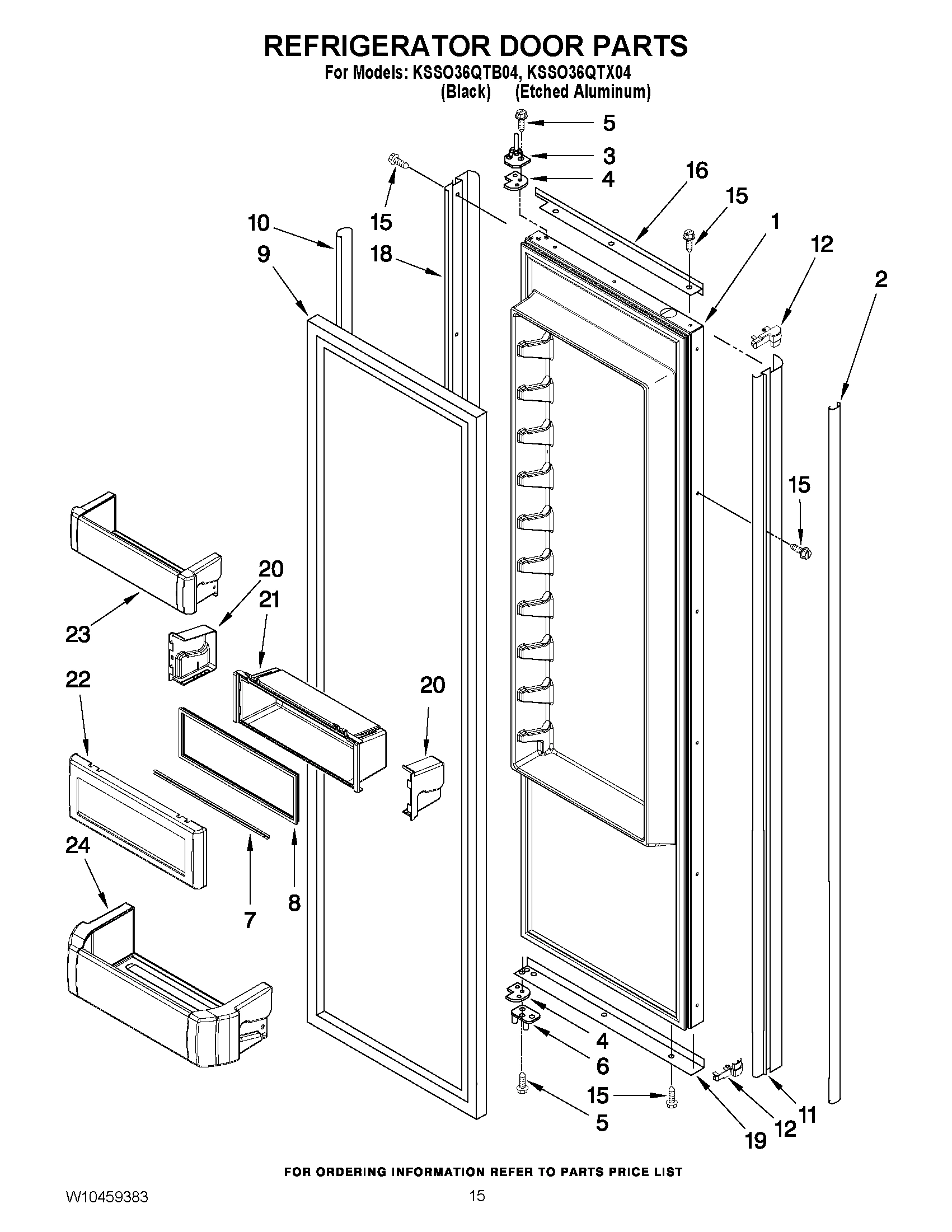 10 - REFRIGERATOR DOOR PARTS