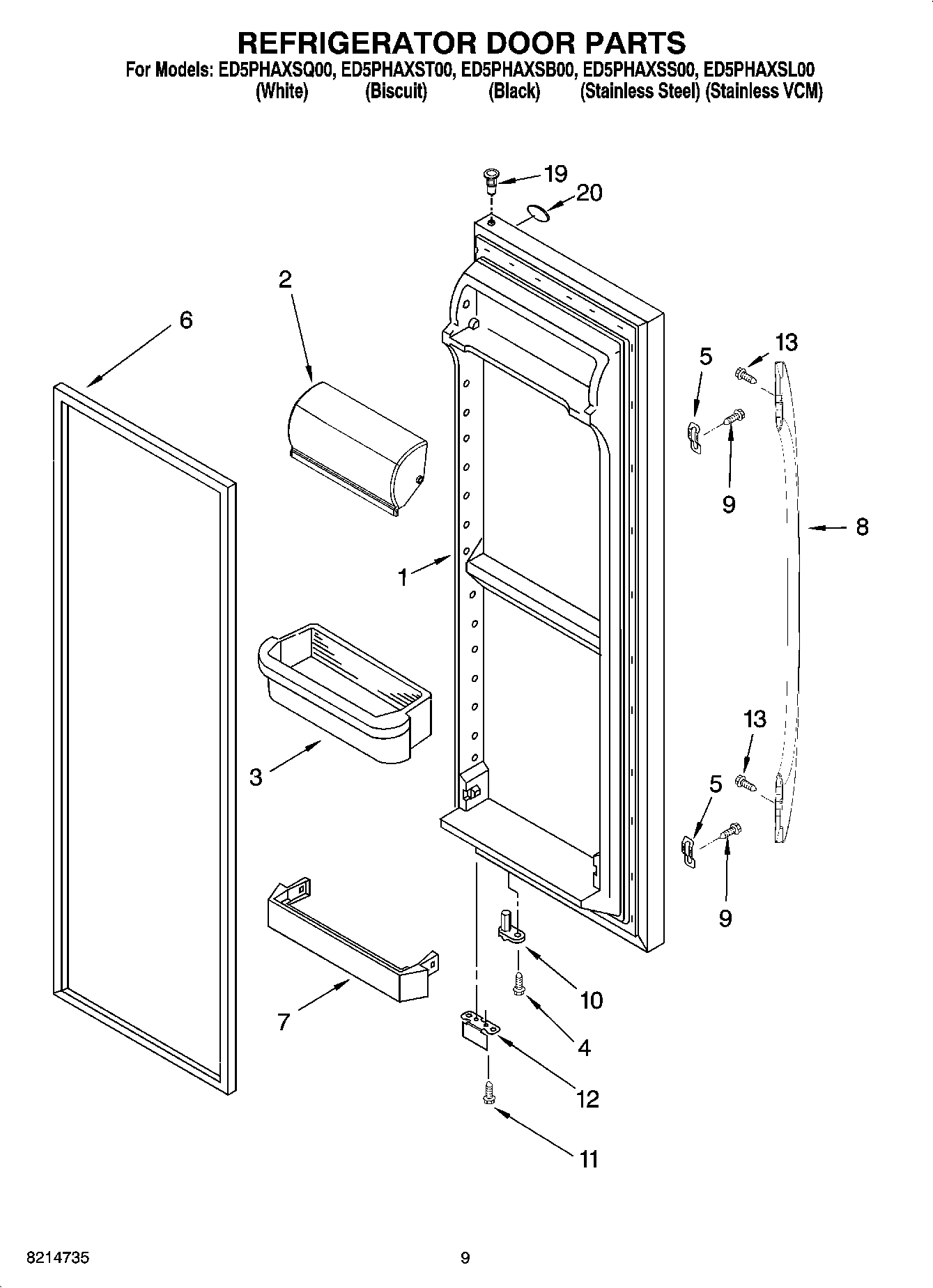 06 - REFRIGERATOR DOOR PARTS