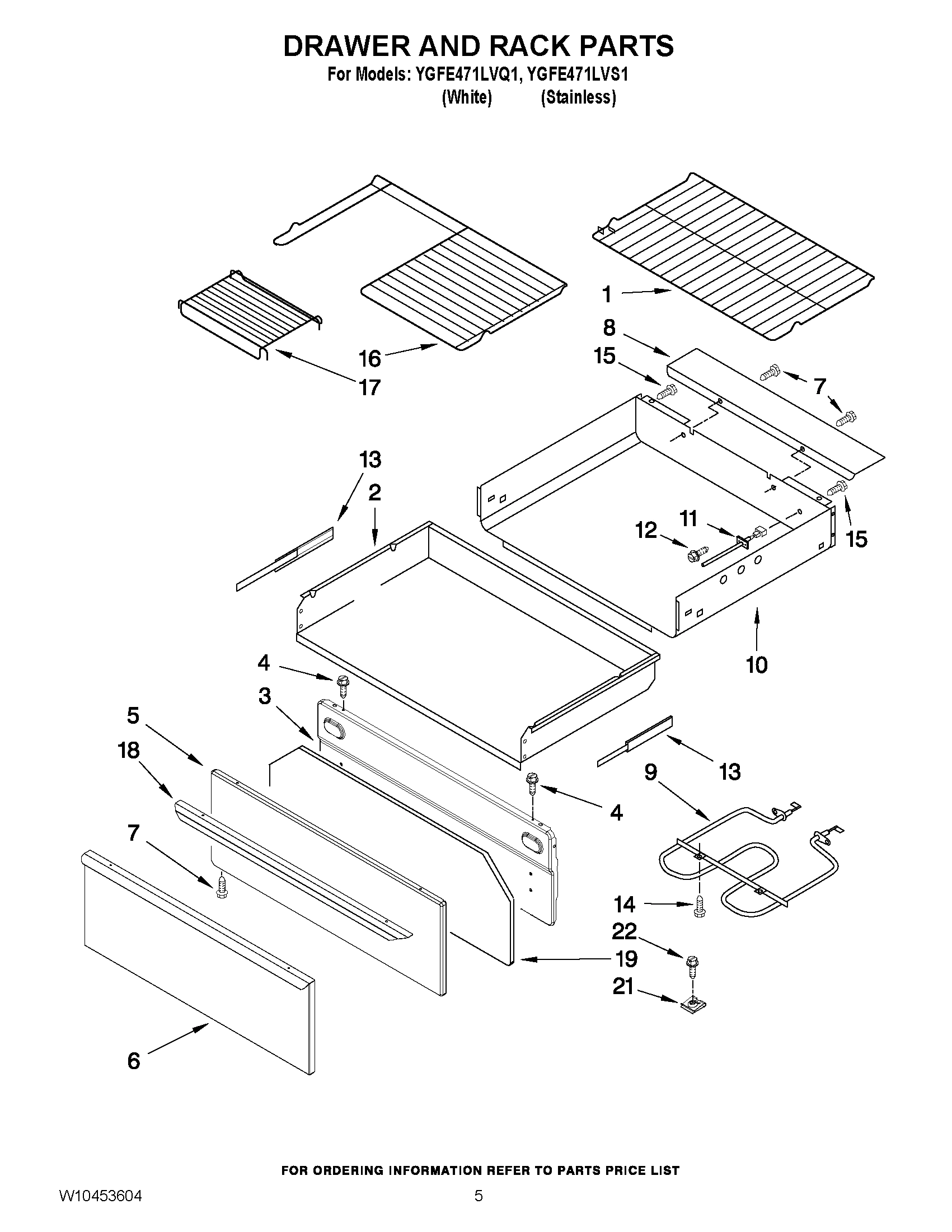 04 - DRAWER AND RACK PARTS