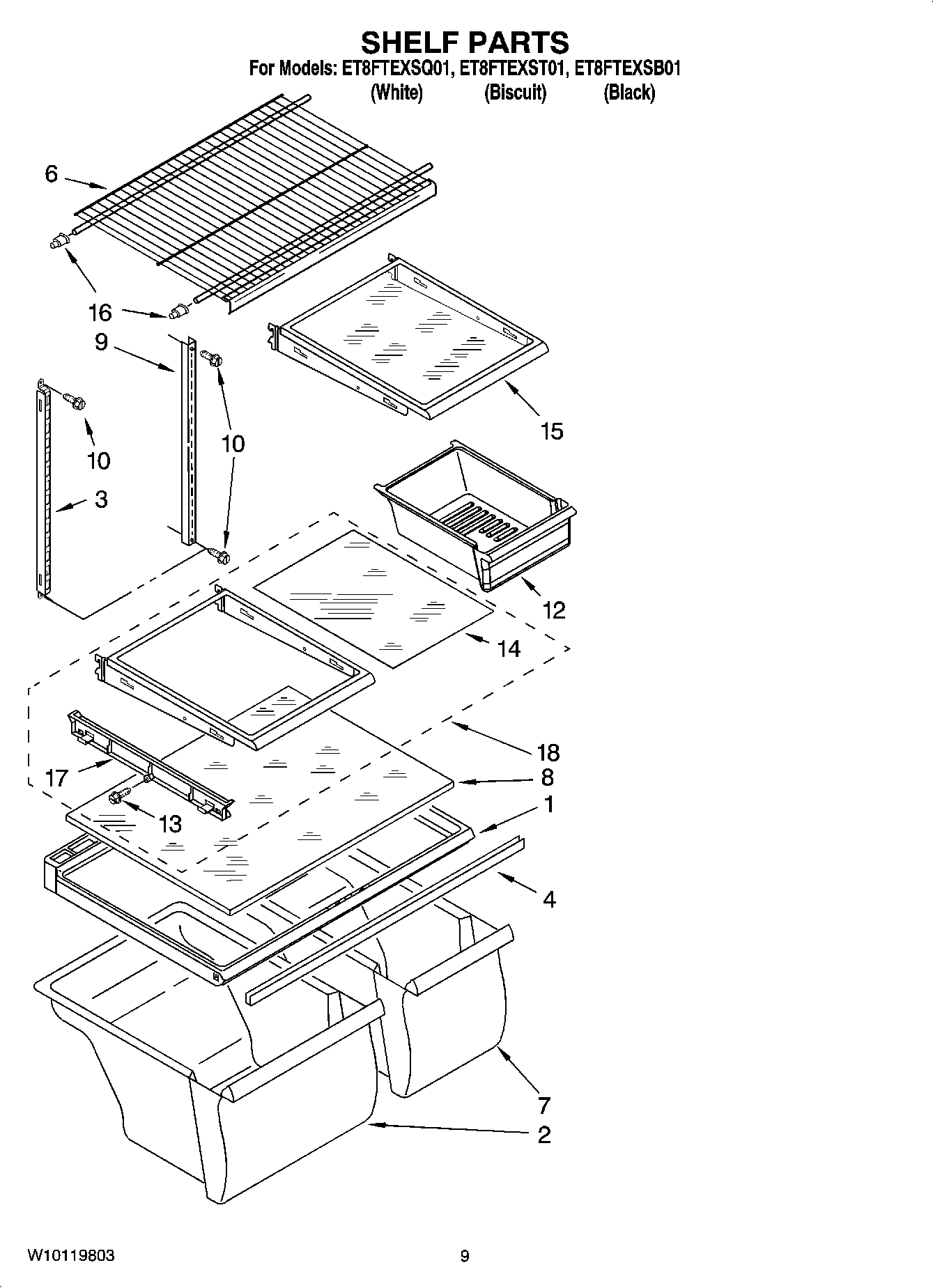 05 - SHELF PARTS, OPTIONAL PARTS