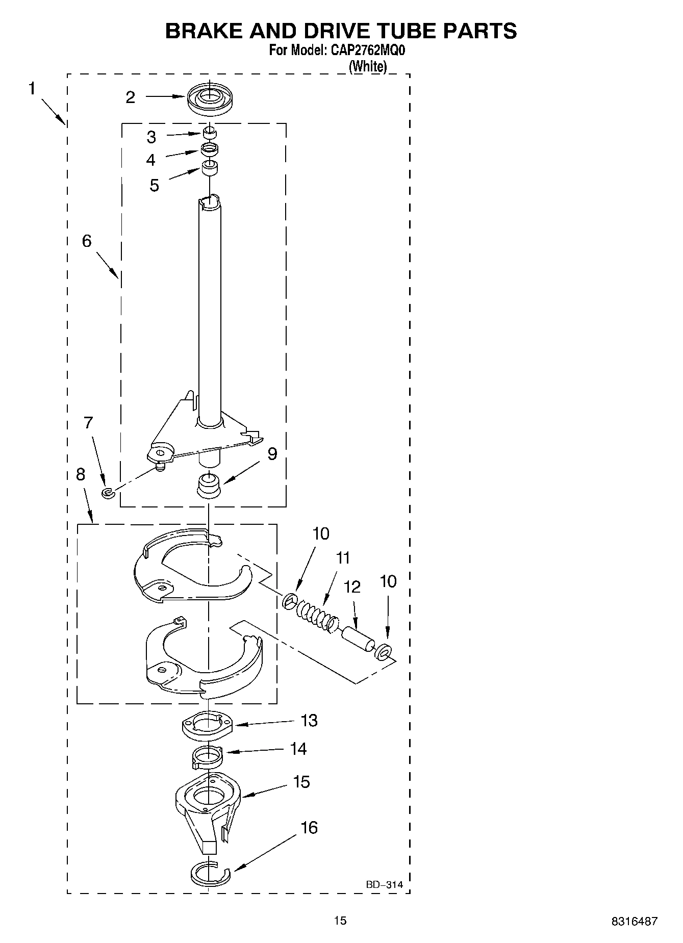10 - BRAKE AND DRIVE TUBE PARTS