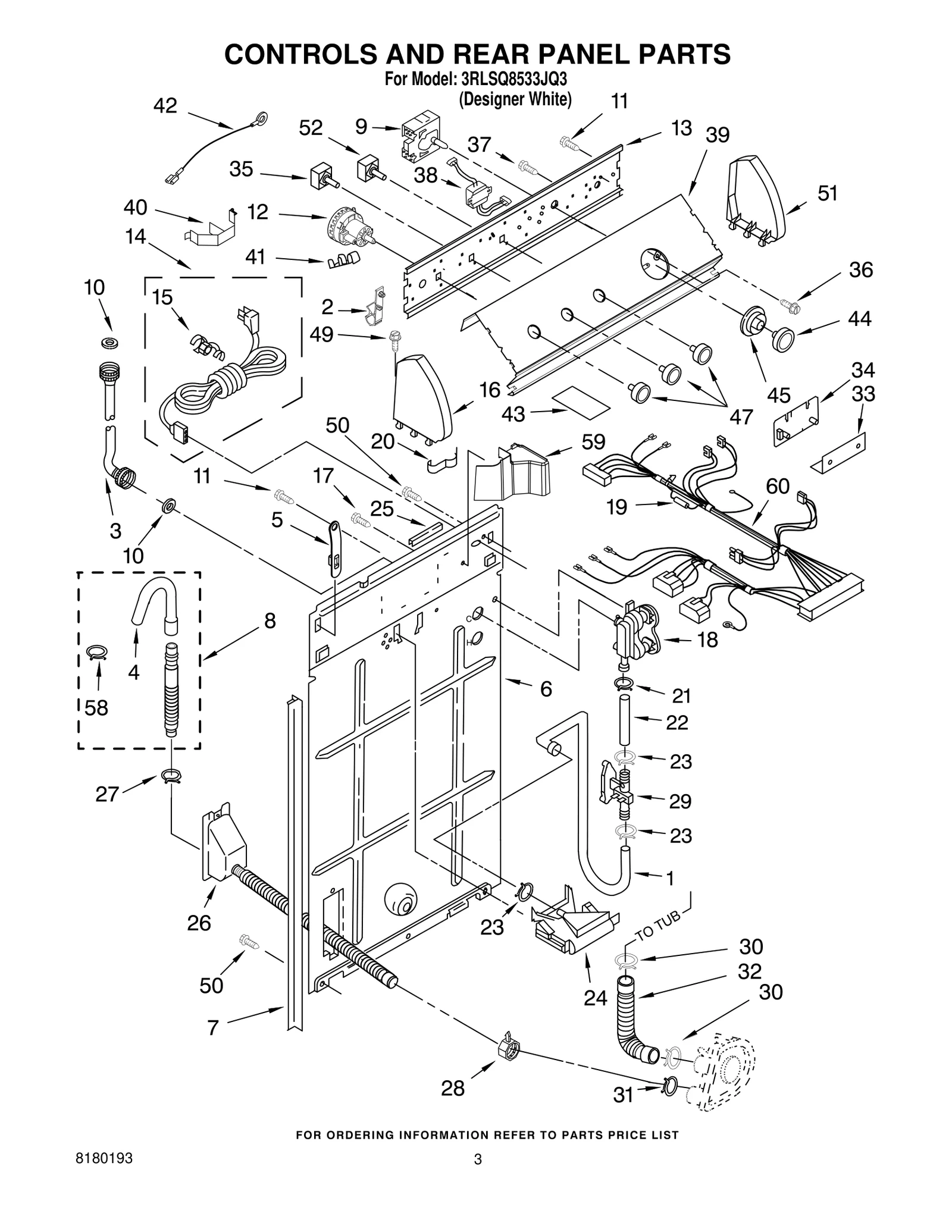 CONTROLS AND REAR PANEL PARTS
