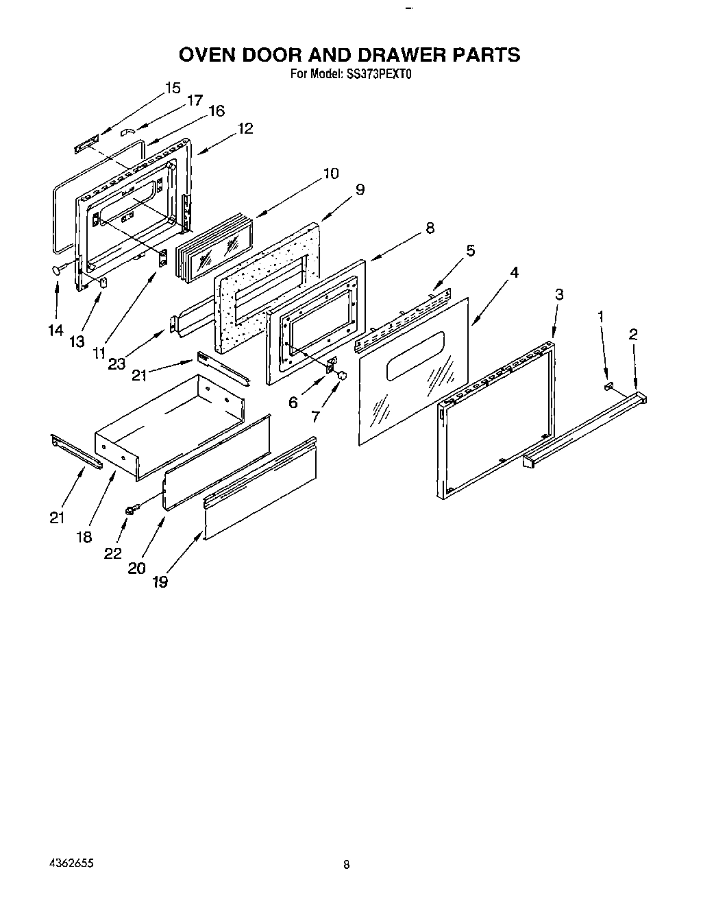 05 - OVEN DOOR AND DRAWER