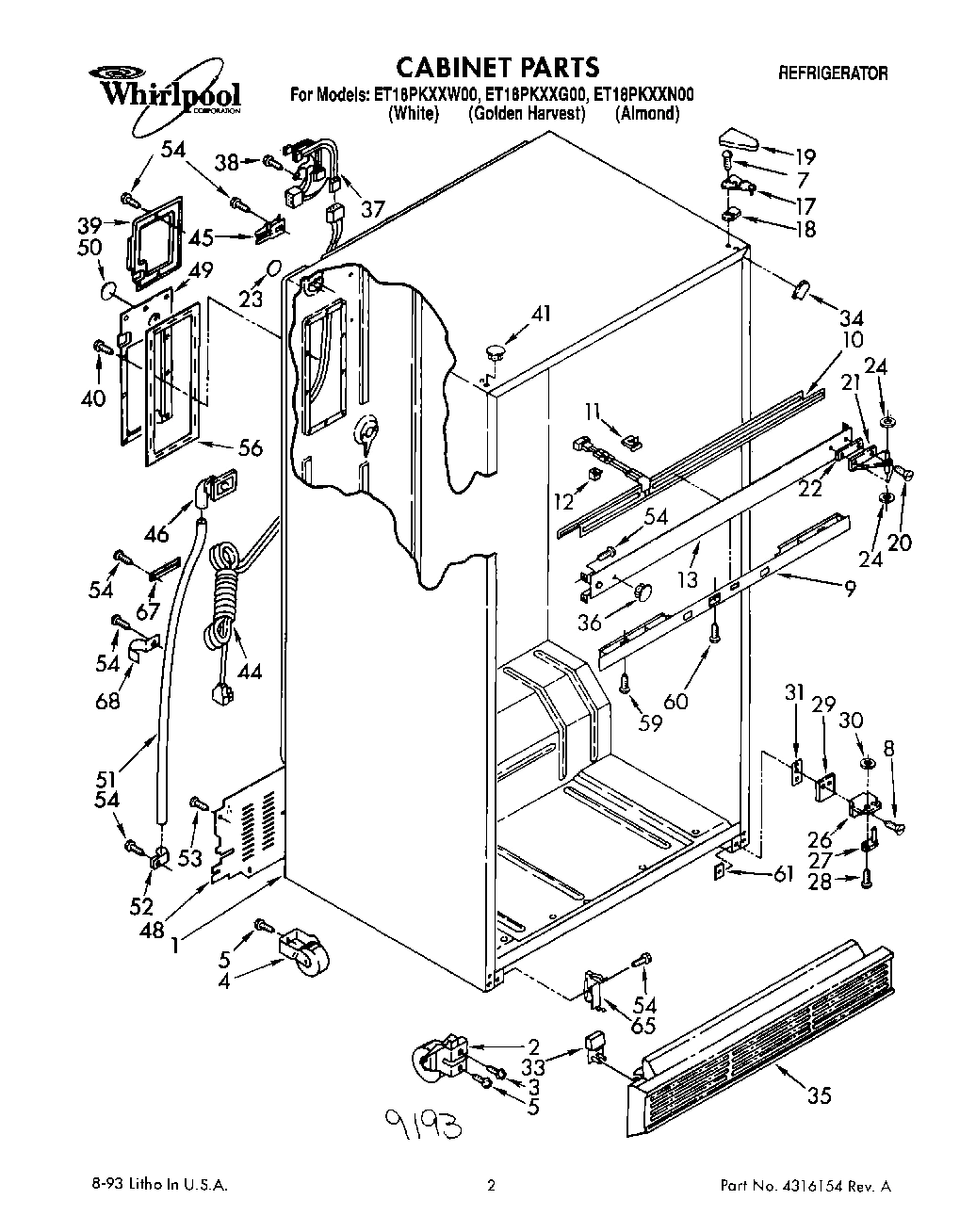 01 - CABINET PARTS