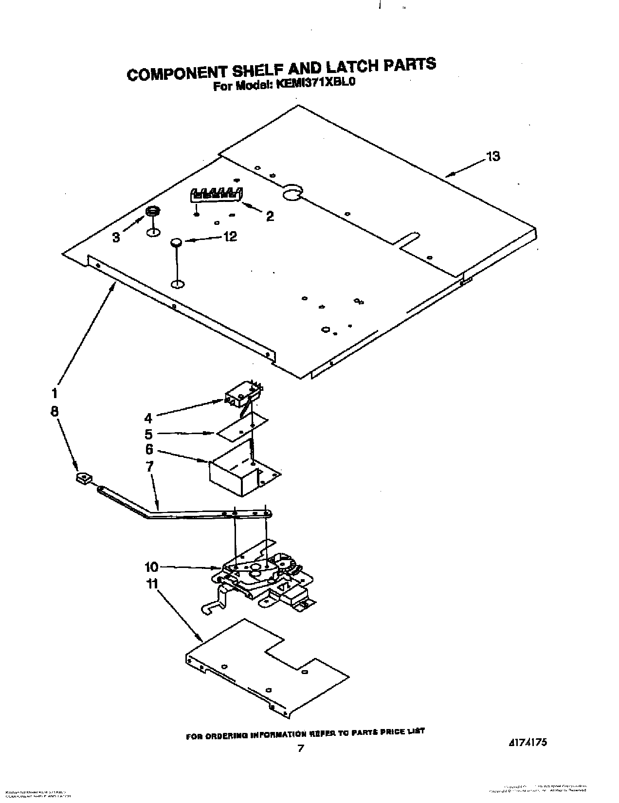 06 - COMPONENT SHELF AND LATCH