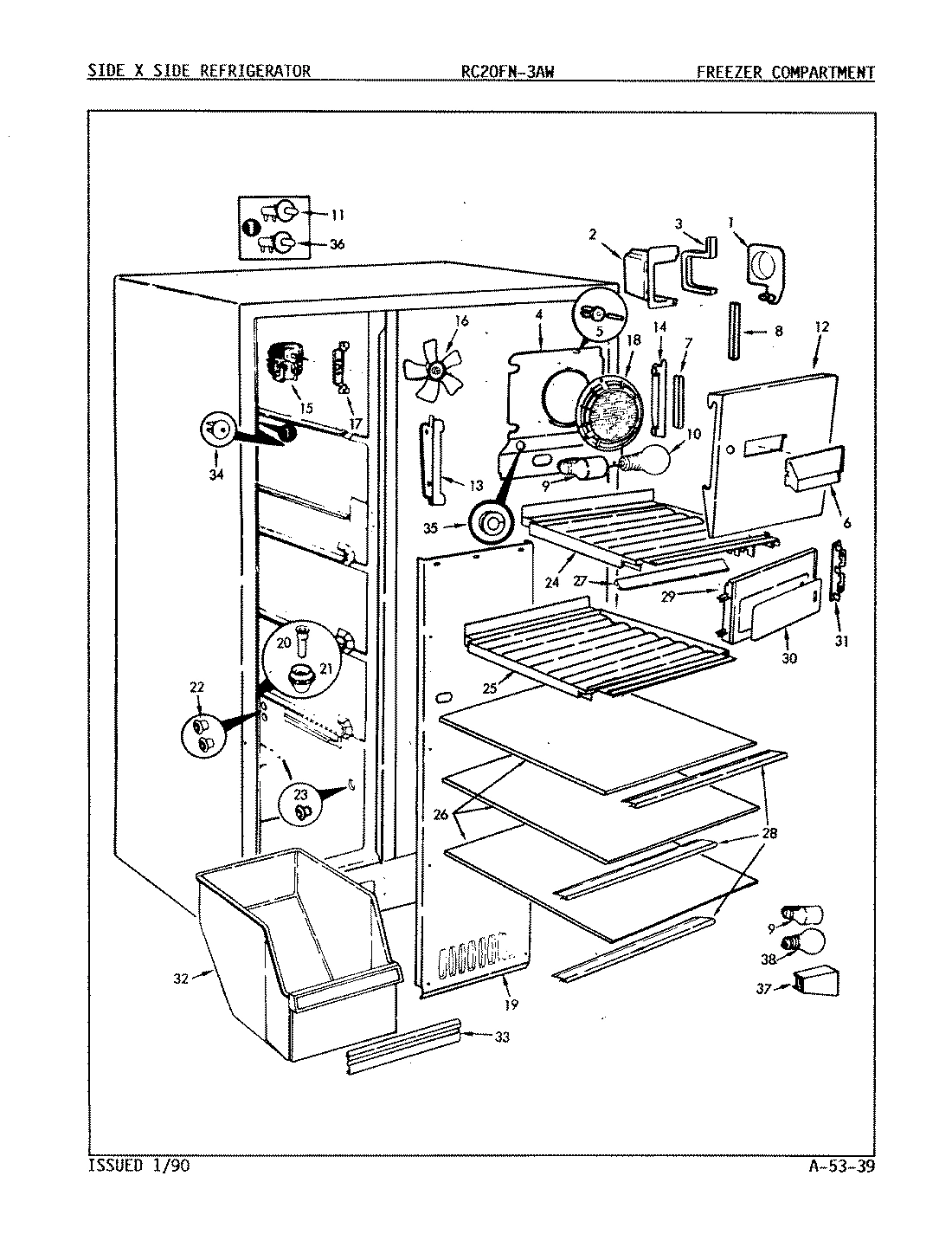 01 - FREEZER COMPARTMENT