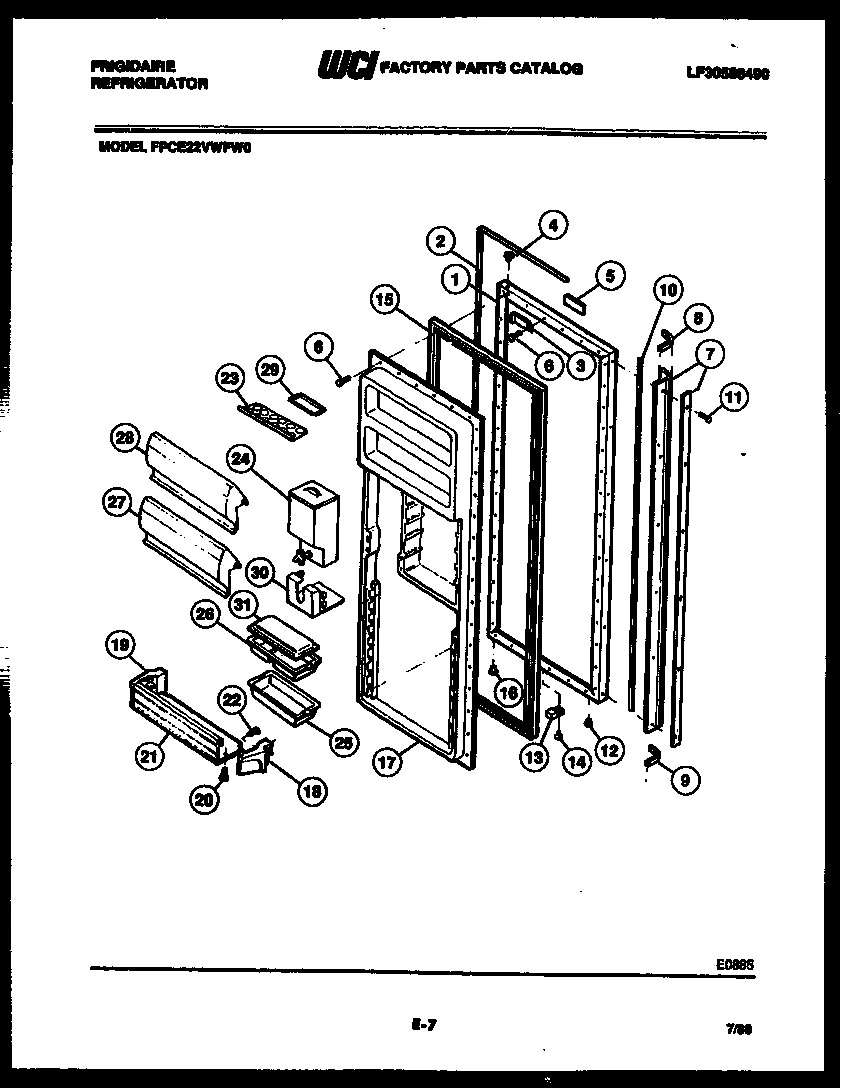 03 - REFRIGERATOR DOOR PARTS