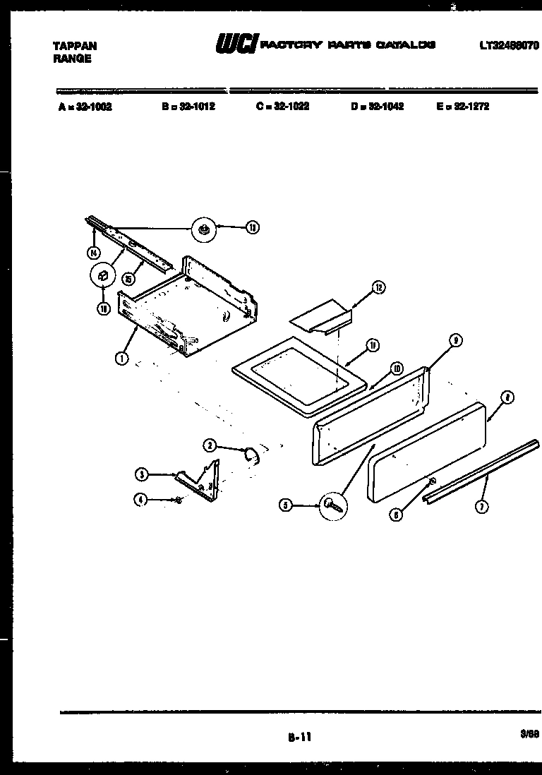 14 - BROILER DRAWER PARTS