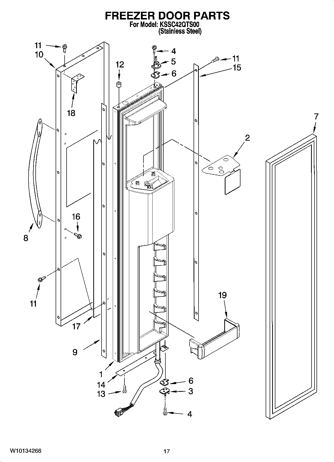 11 - FREEZER DOOR PARTS