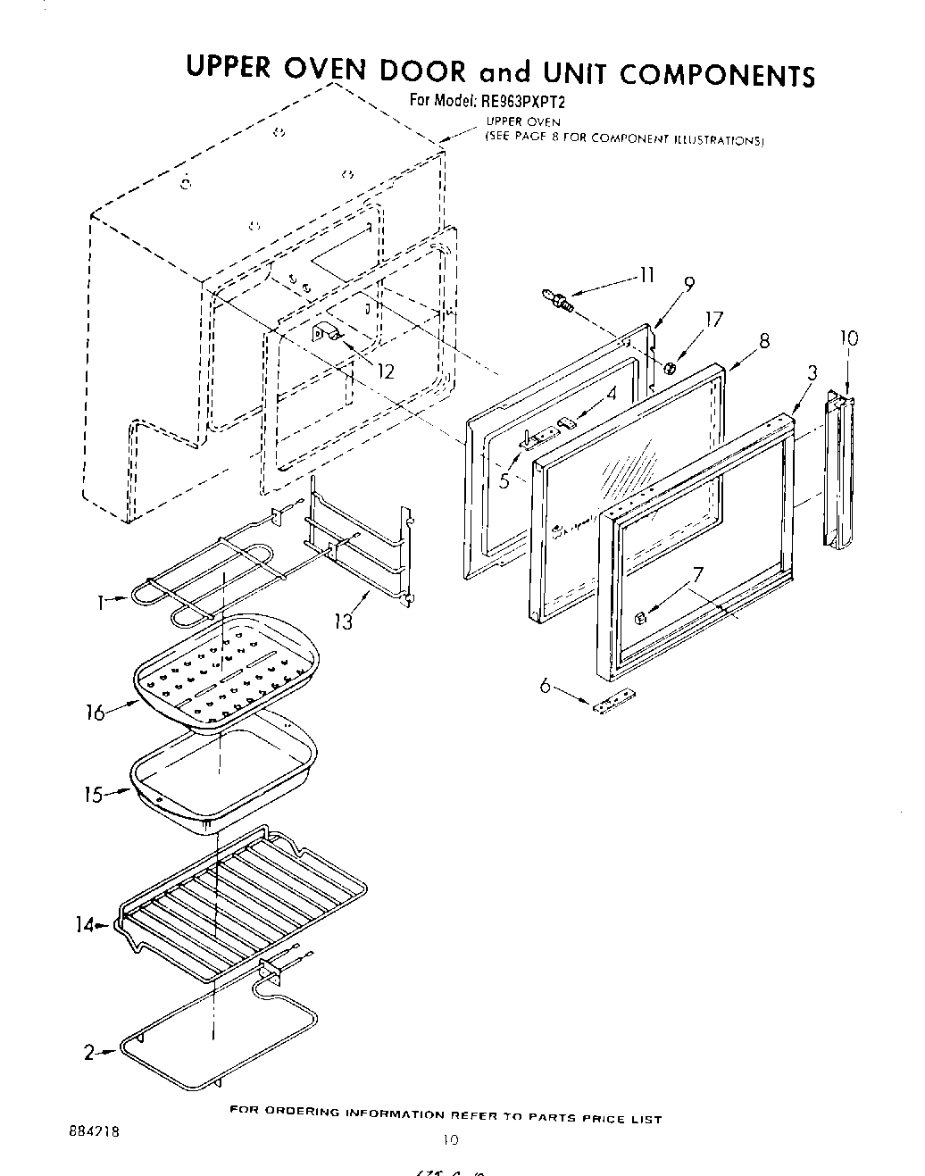 06 - UPPER OVEN DOOR AND UNIT COMPONENTS