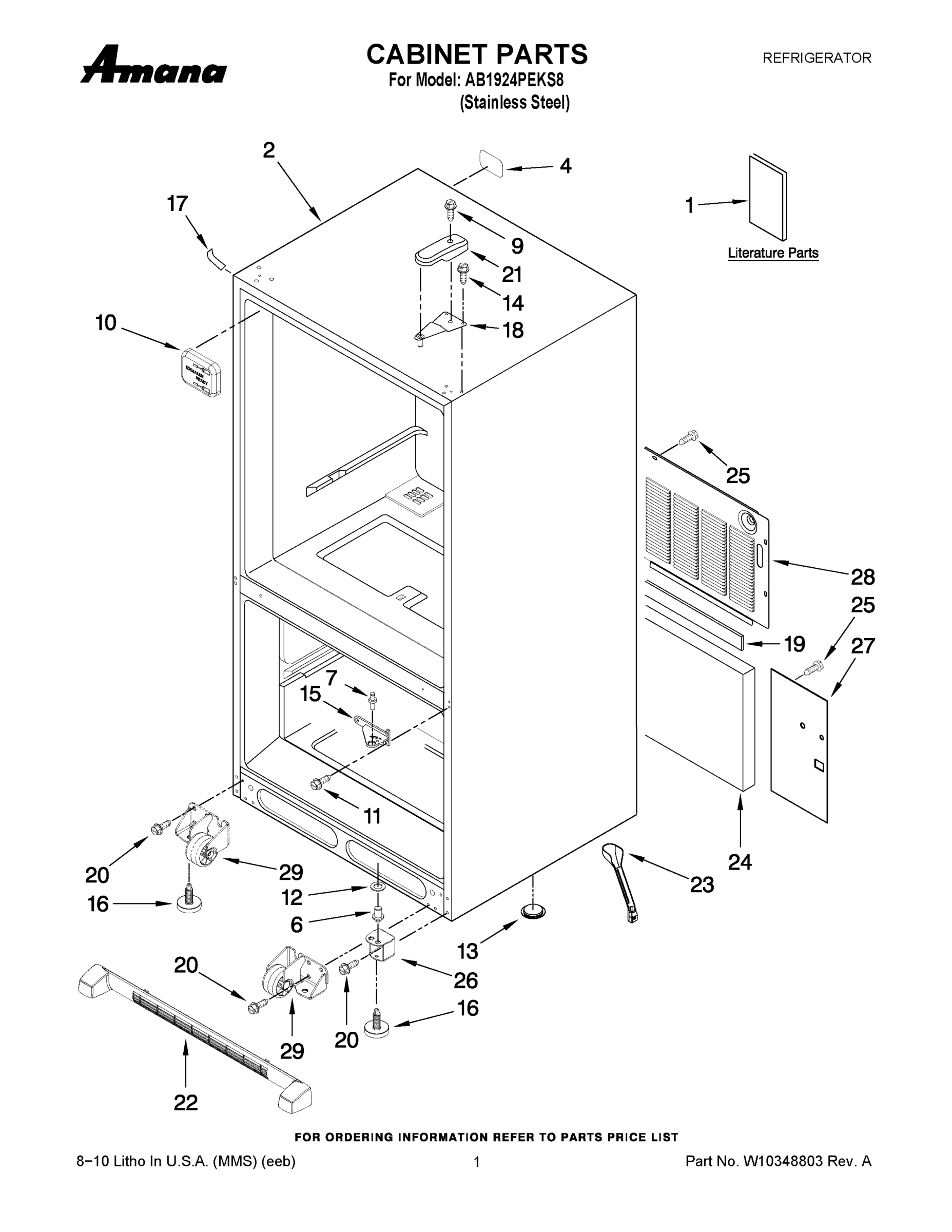 01 - CABINET PARTS