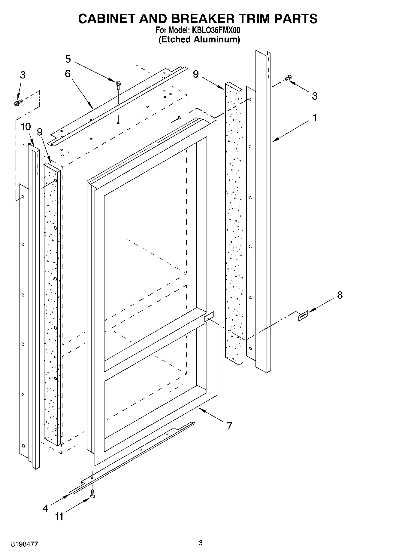 02 - CABINET AND BREAKER TRIM PARTS