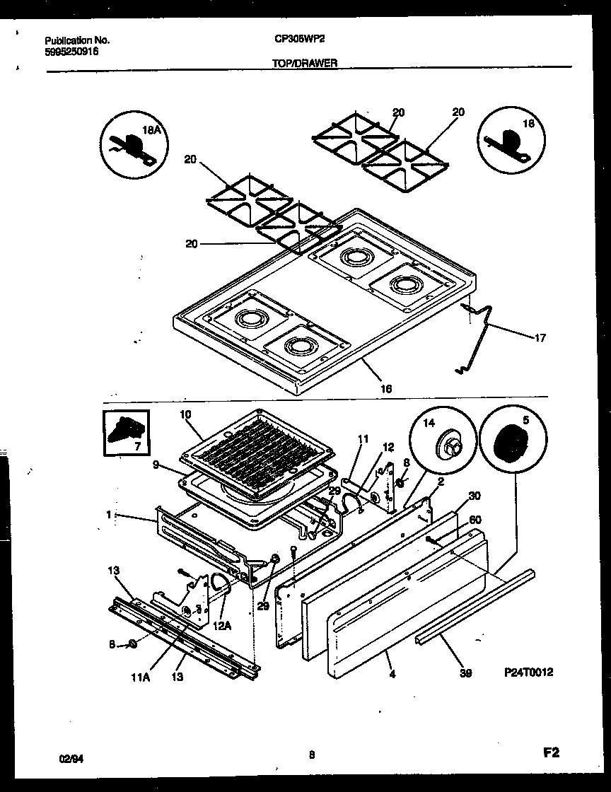 05 - COOKTOP AND BROILER DRAWER PARTS