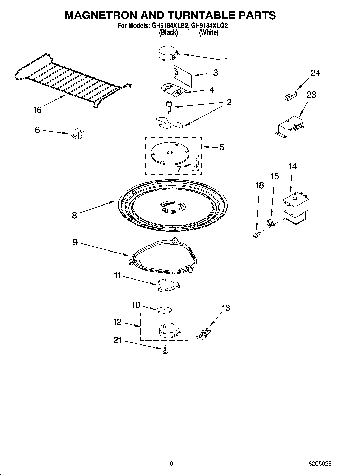 05 - MAGNETRON AND TURNTABLE PARTS