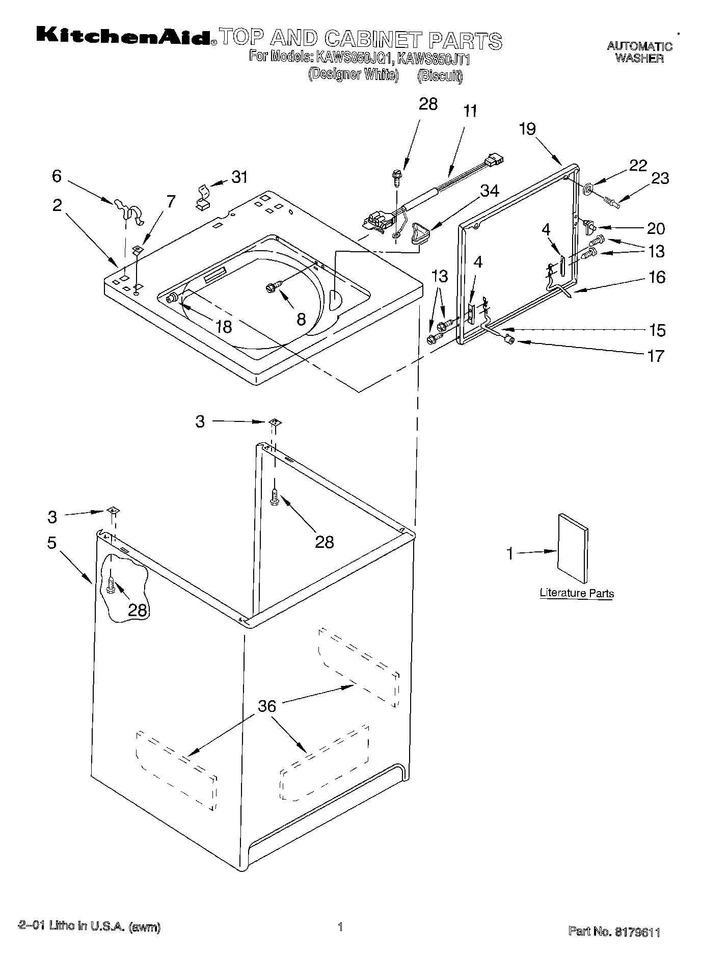 01 - TOP AND CABINET, LITERATURE