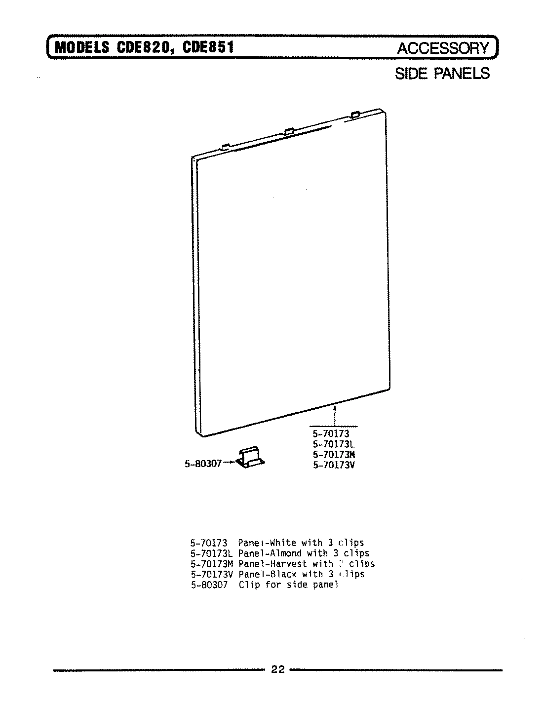 14 - SIDE PANELS - ACCESSORY