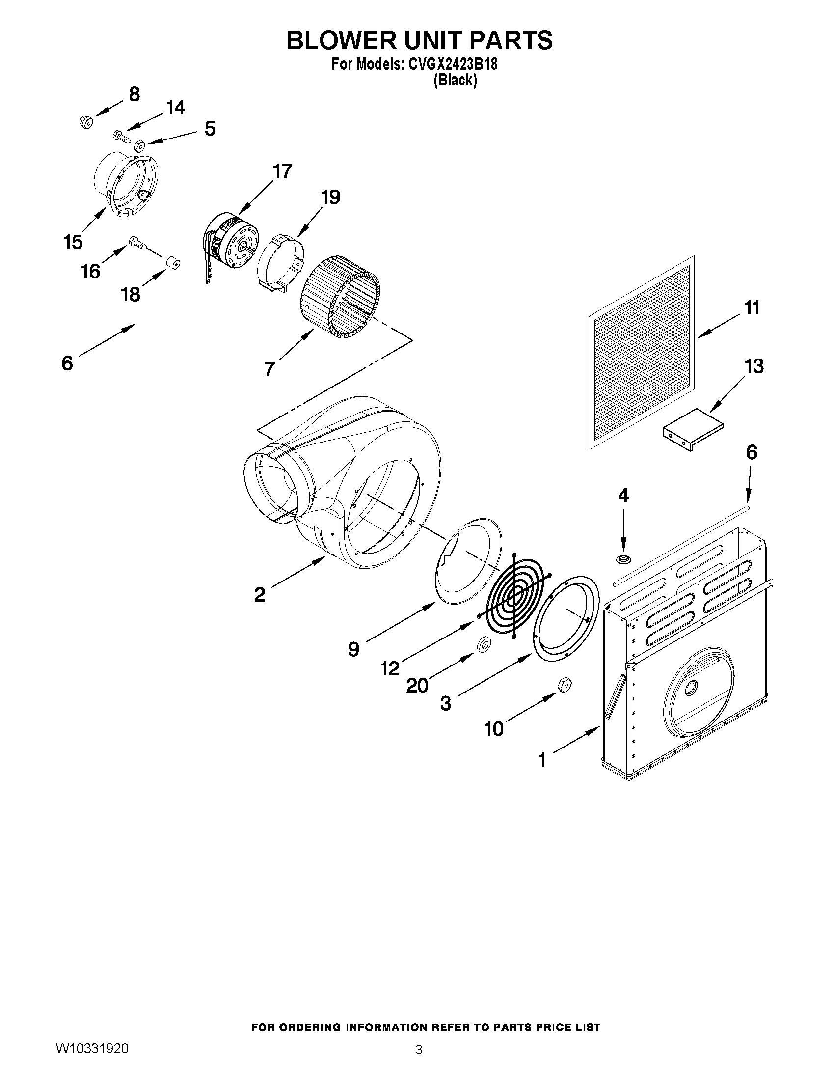 02 - BLOWER UNIT PARTS