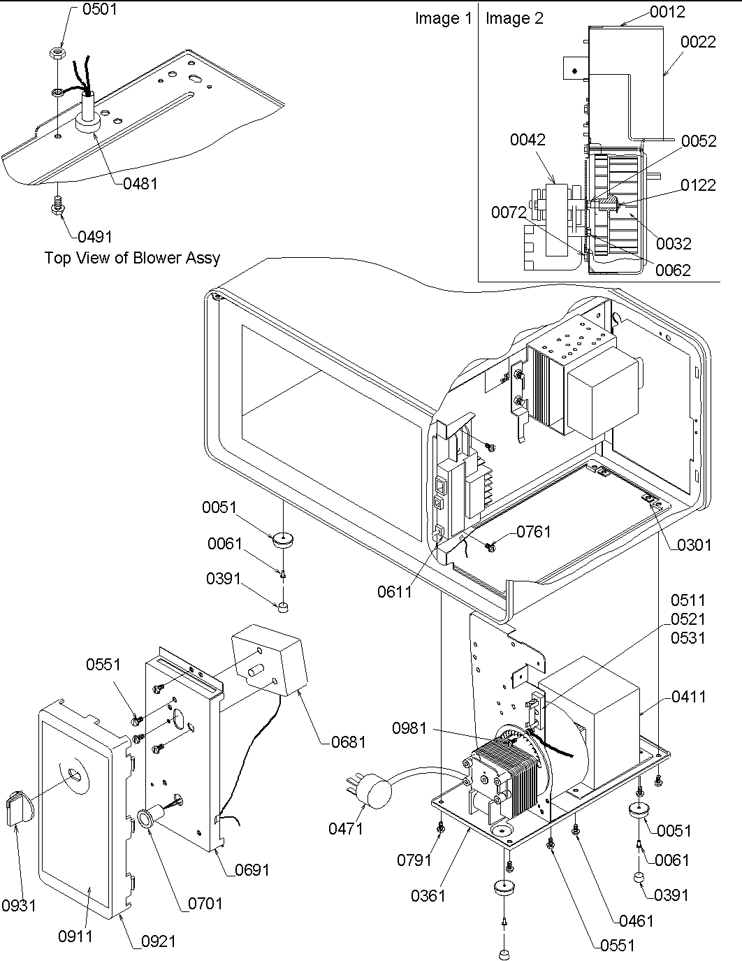 01 - BLOWER/CONTROL PANEL