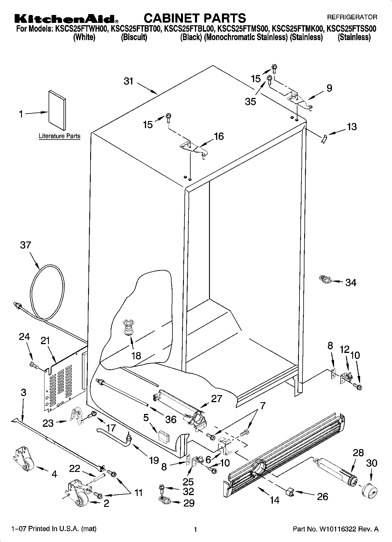 01 - CABINET PARTS
