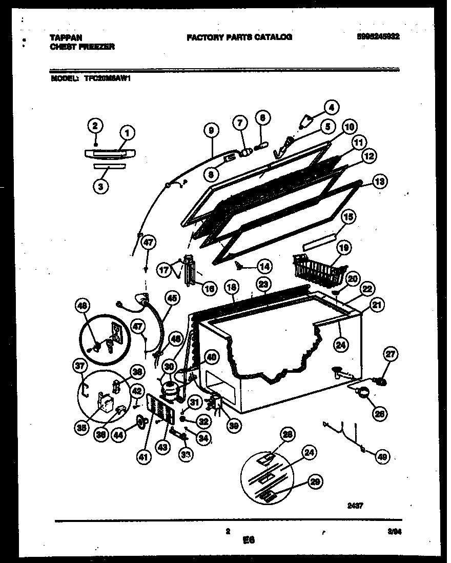 02 - CHEST FREEZER PARTS
