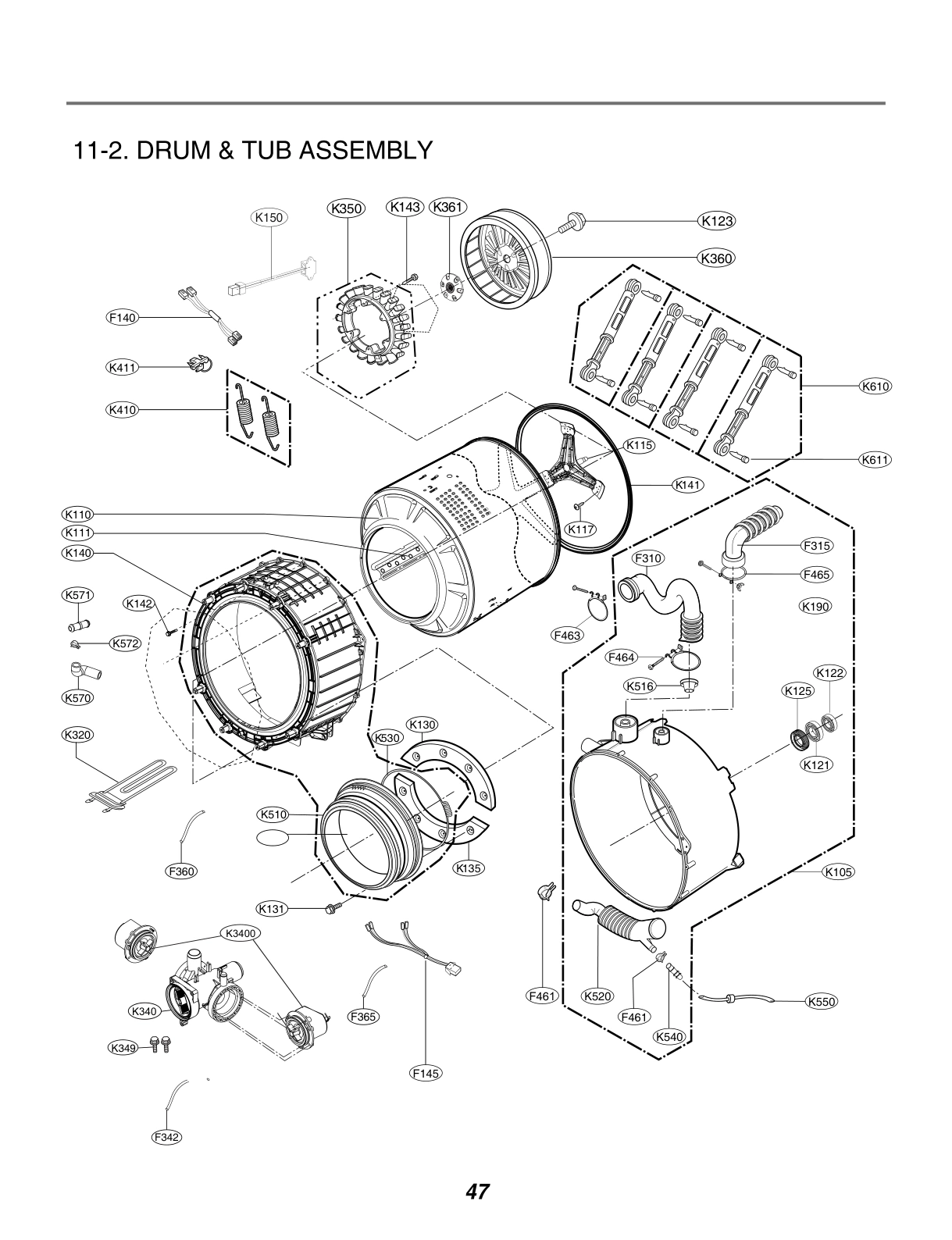 DRUM & TUB ASSEMBLY