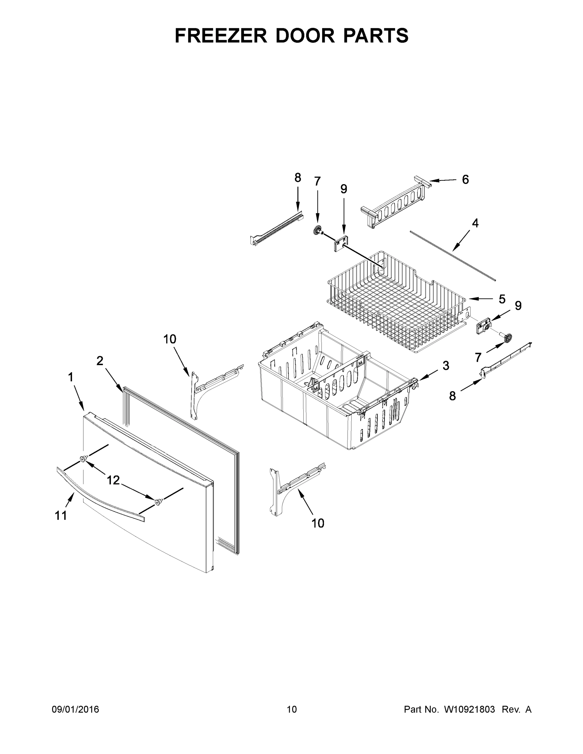 06 - FREEZER DOOR PARTS