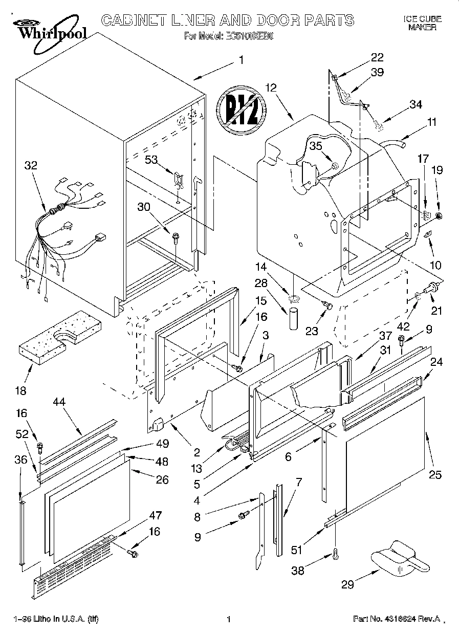 01 - CABINET LINER AND DOOR