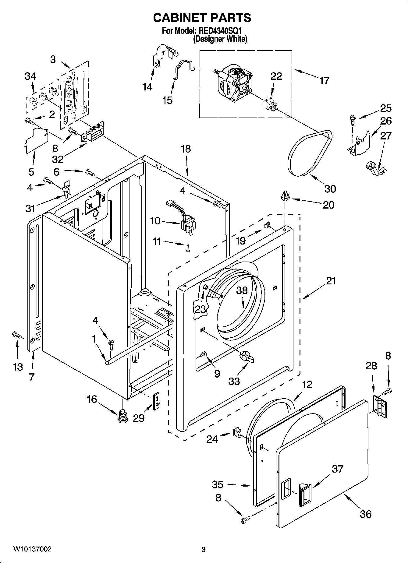 02 - CABINET PARTS