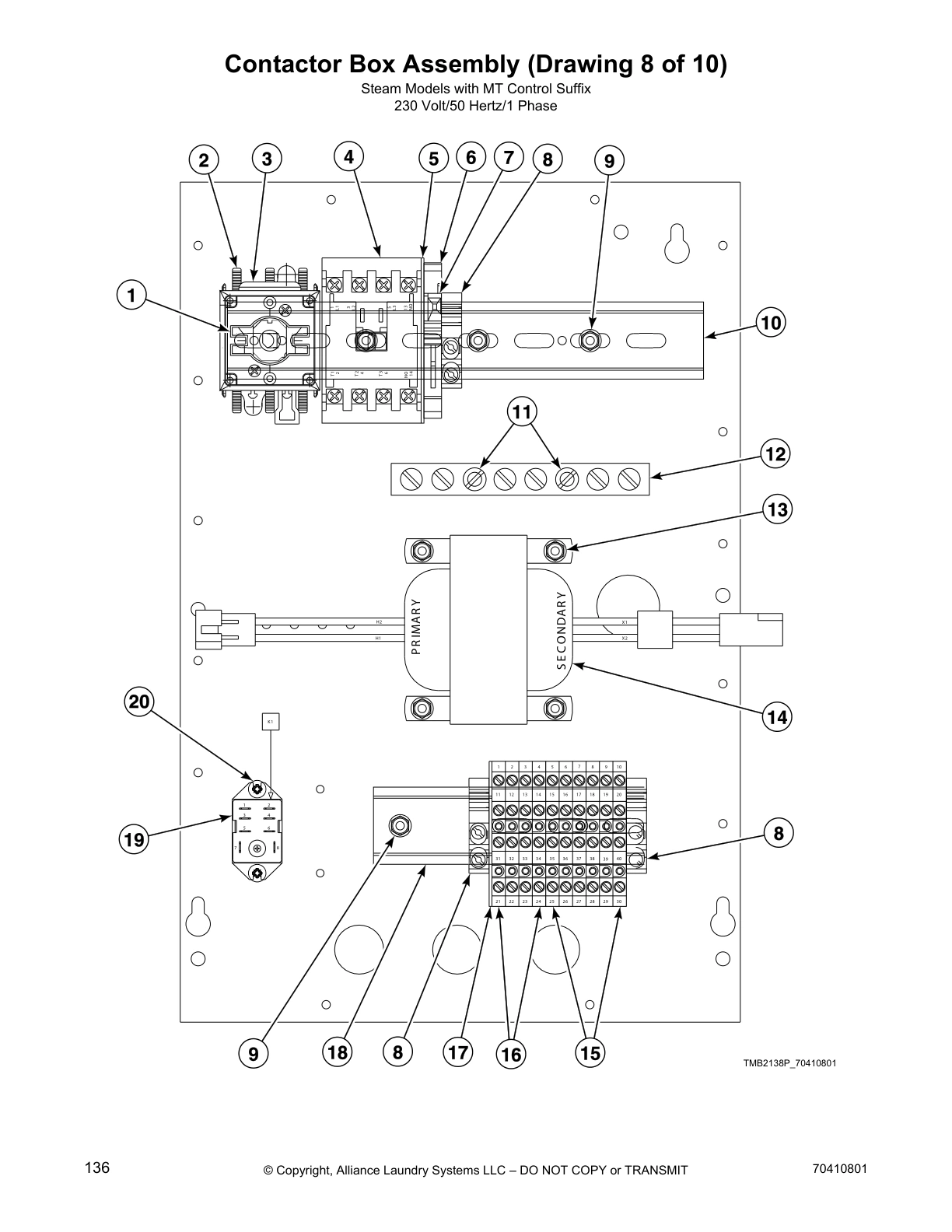 Contactor Box Assembly (Drawing 8 of 10)