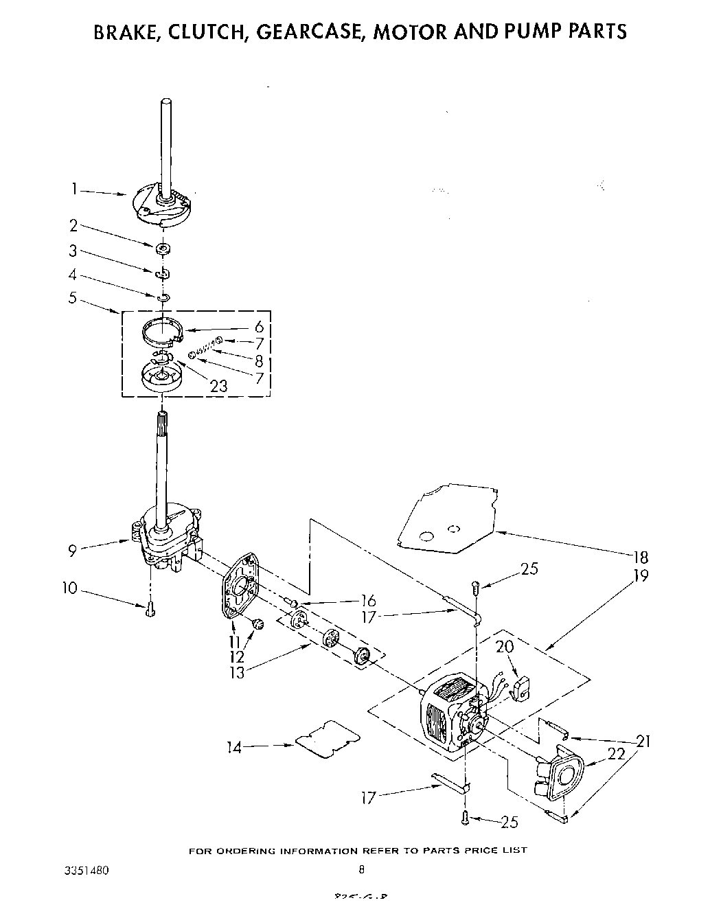 06 - BRAKE, CLUTCH, GEARCASE, MOTOR AND PUMP