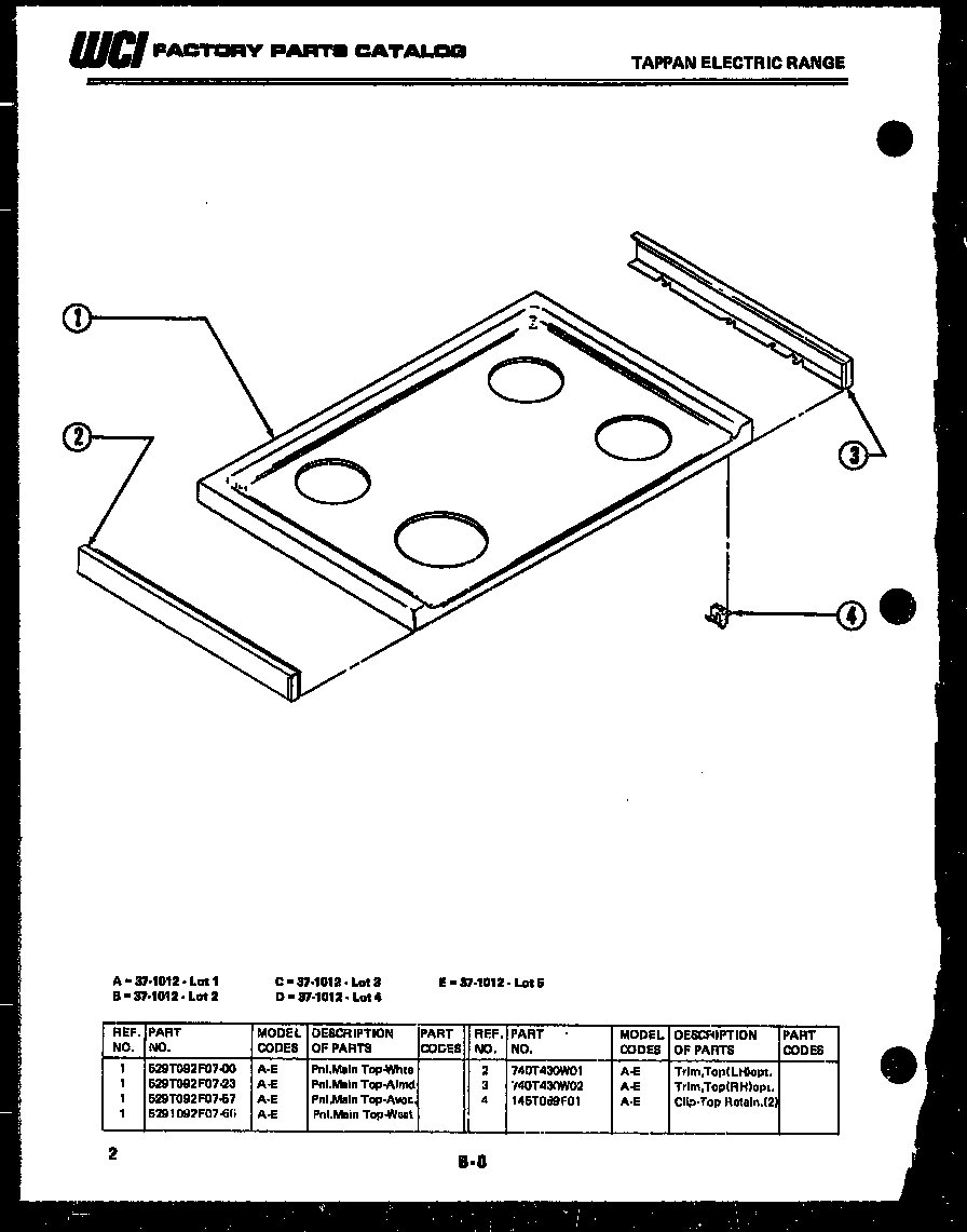 02 - COOKTOP PARTS