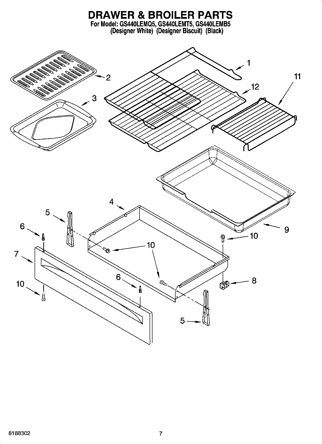 05 - DRAWER & BROILER PARTS