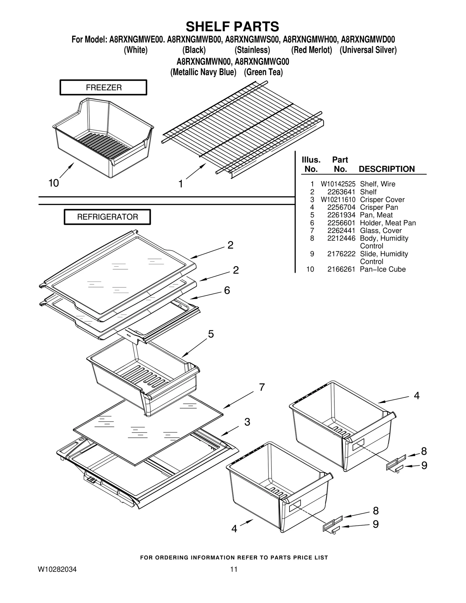 SHELF PARTS