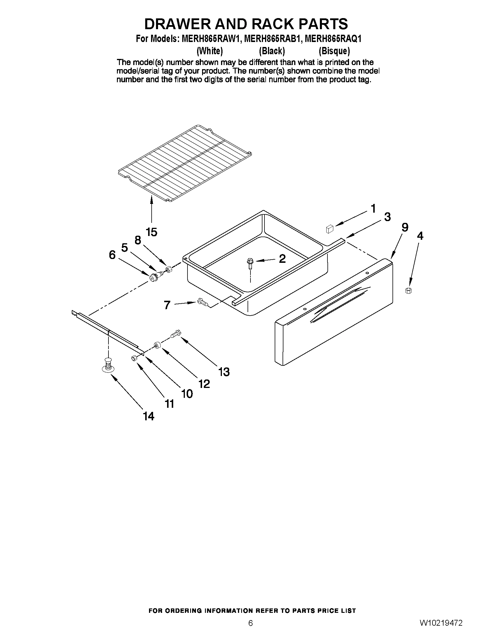 05 - DRAWER AND RACK PARTS