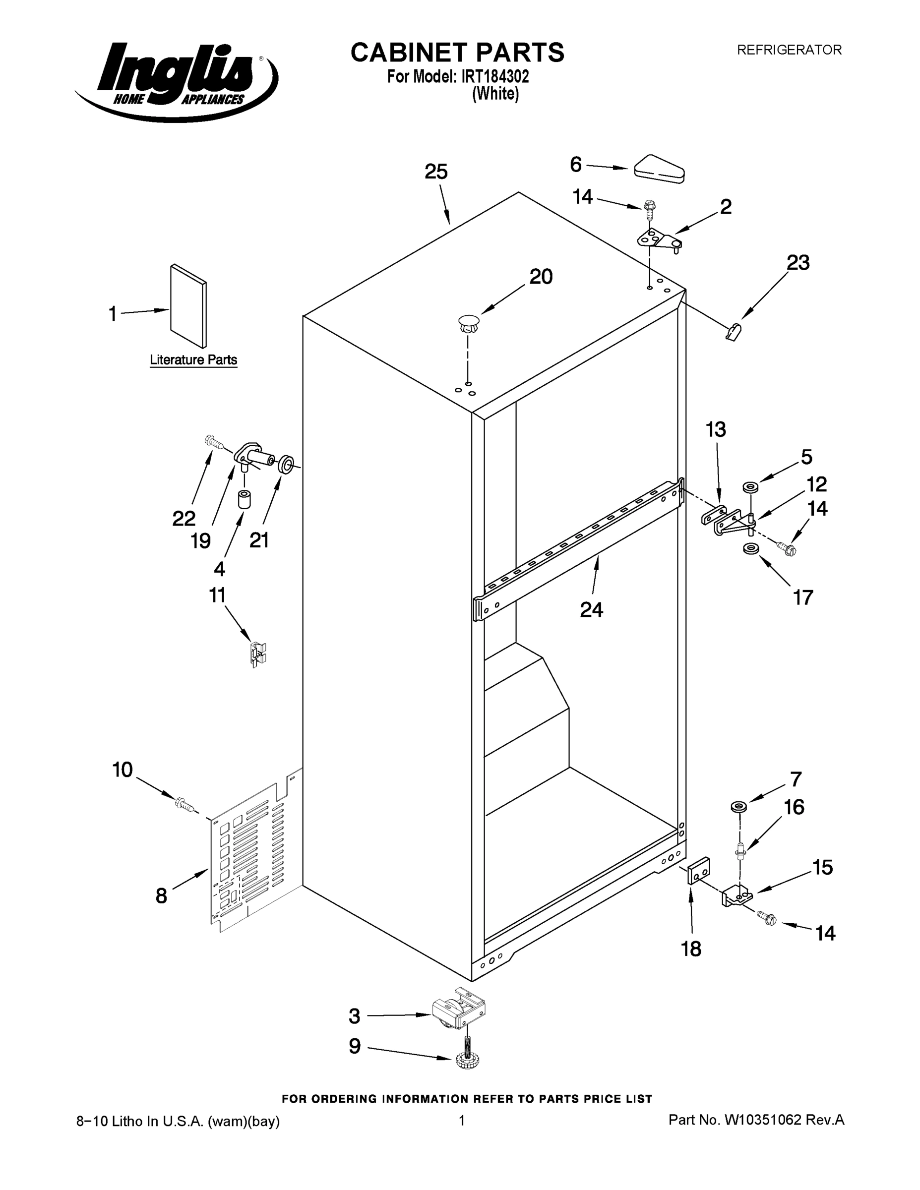 01 - CABINET PARTS