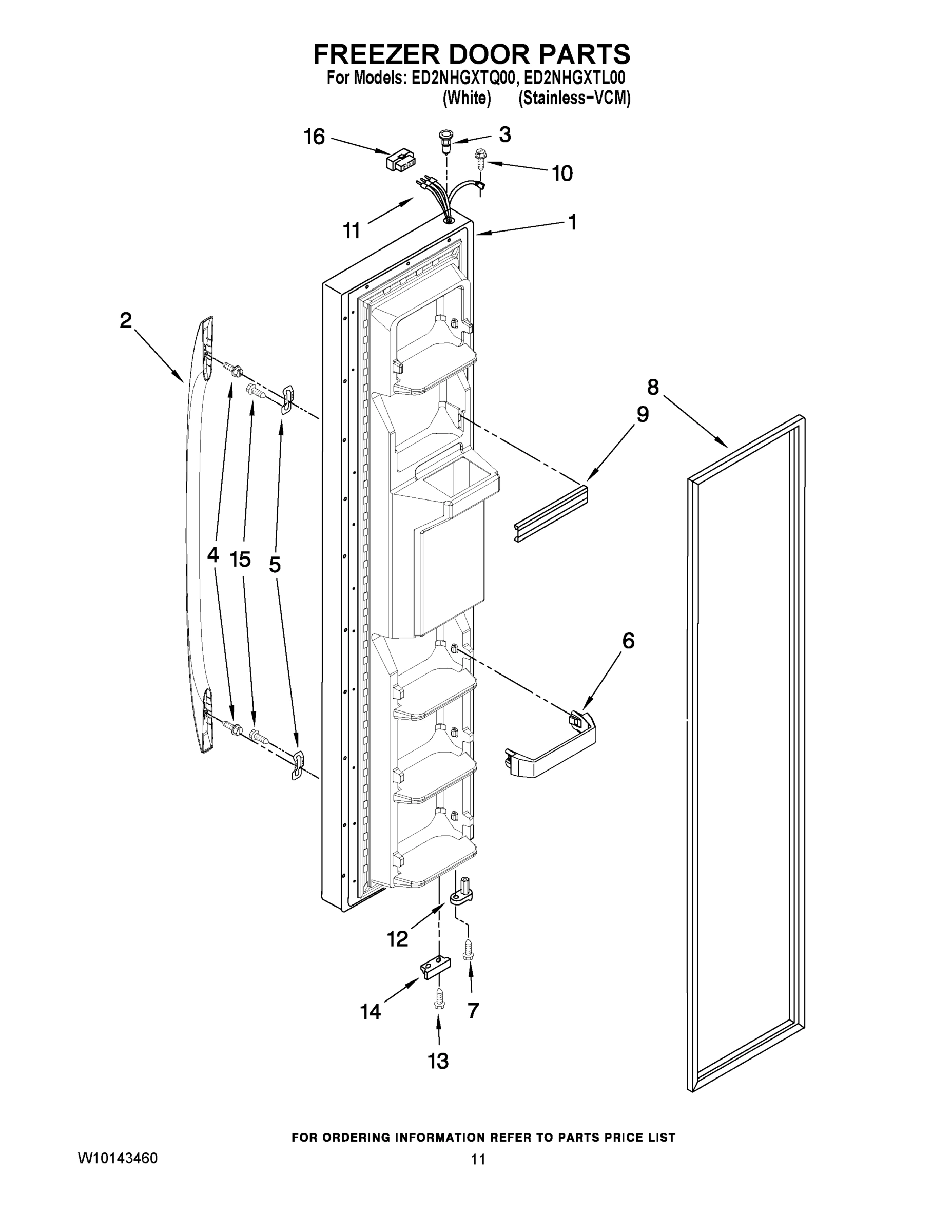 07 - FREEZER DOOR PARTS