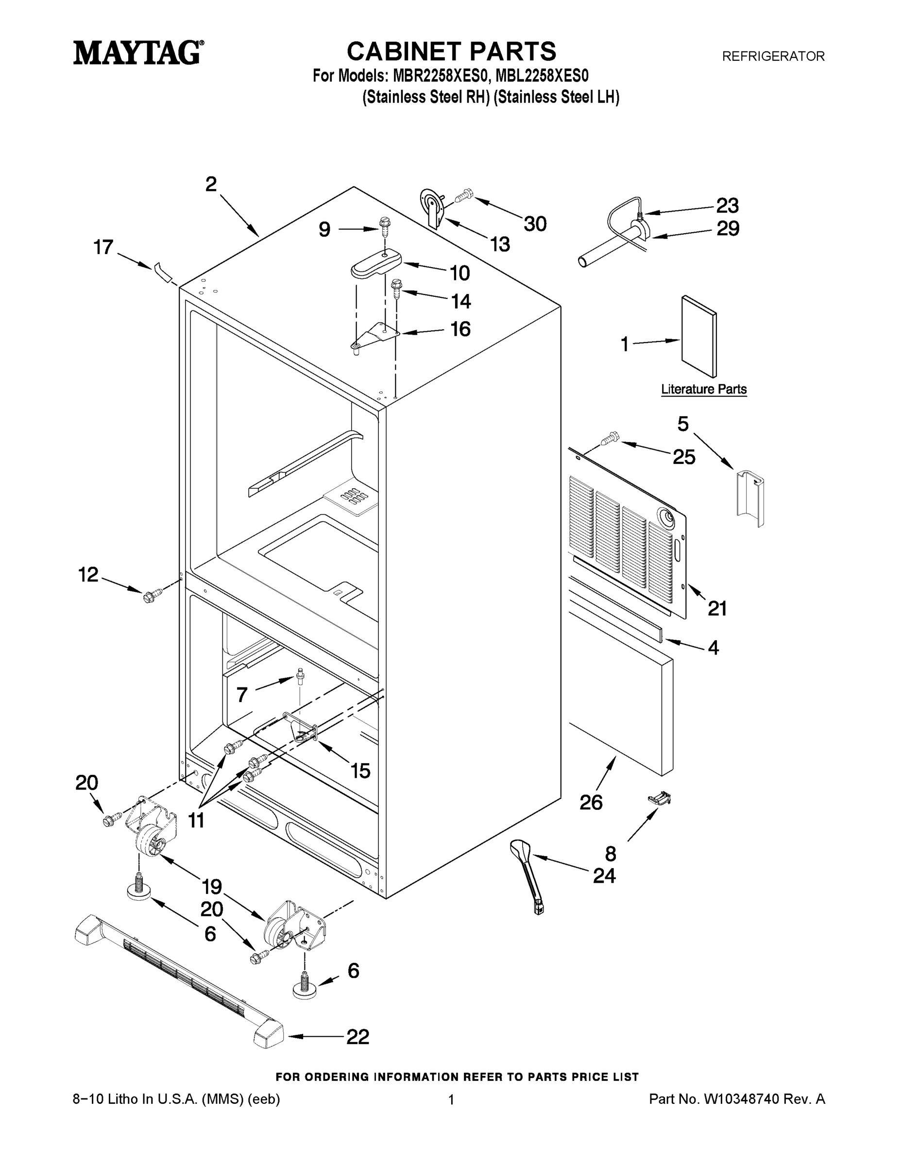 01 - CABINET PARTS
