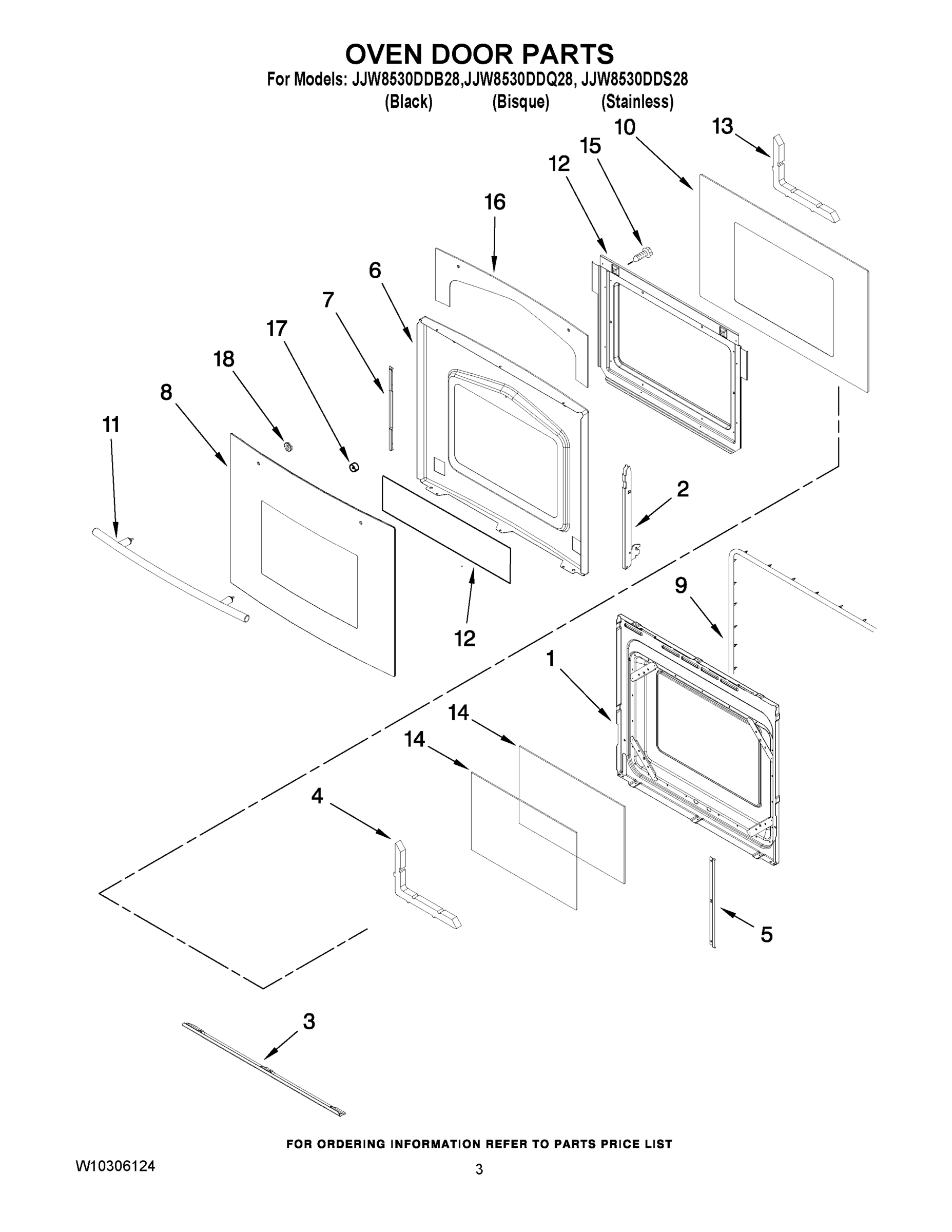 02 - OVEN DOOR PARTS
