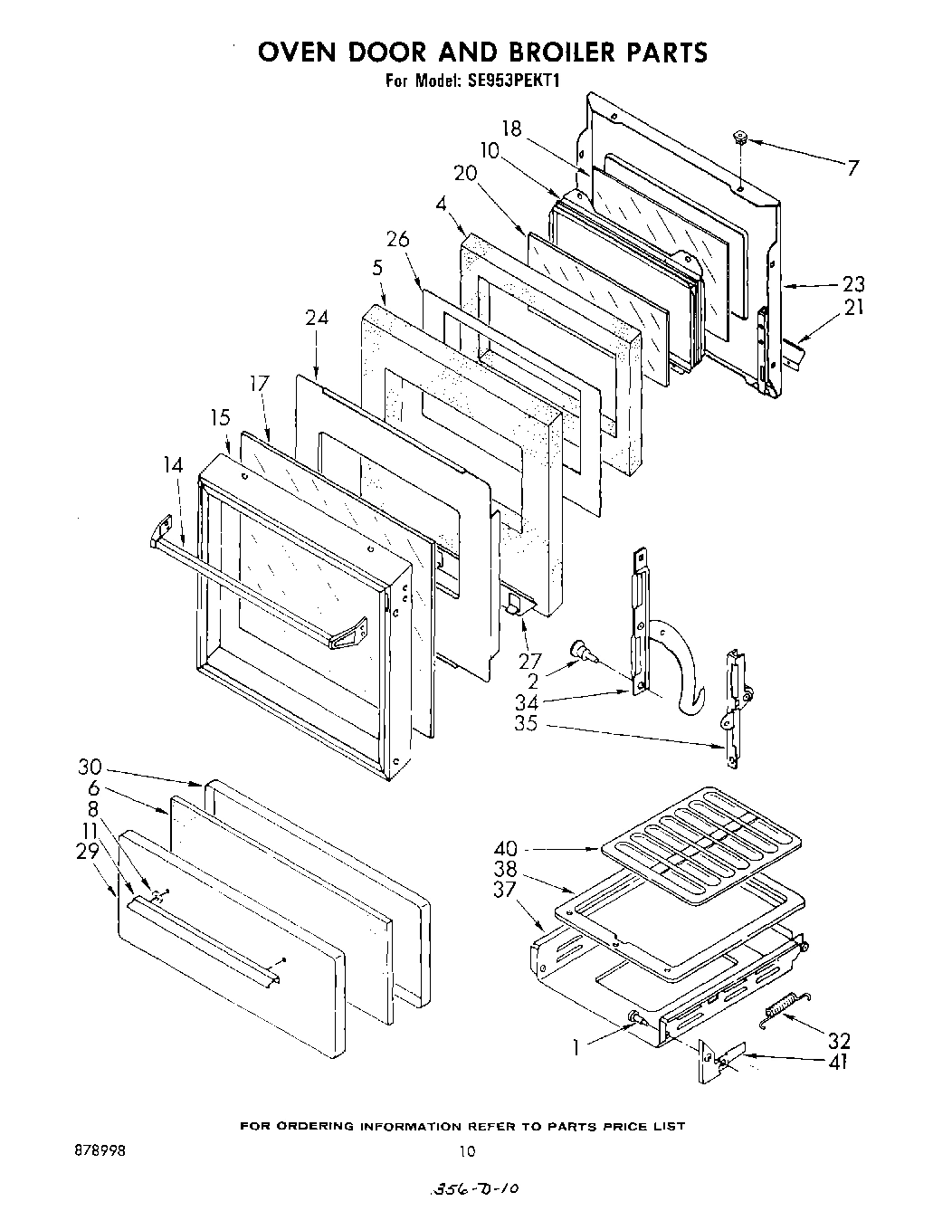 08 - OVEN DOOR AND BROILER