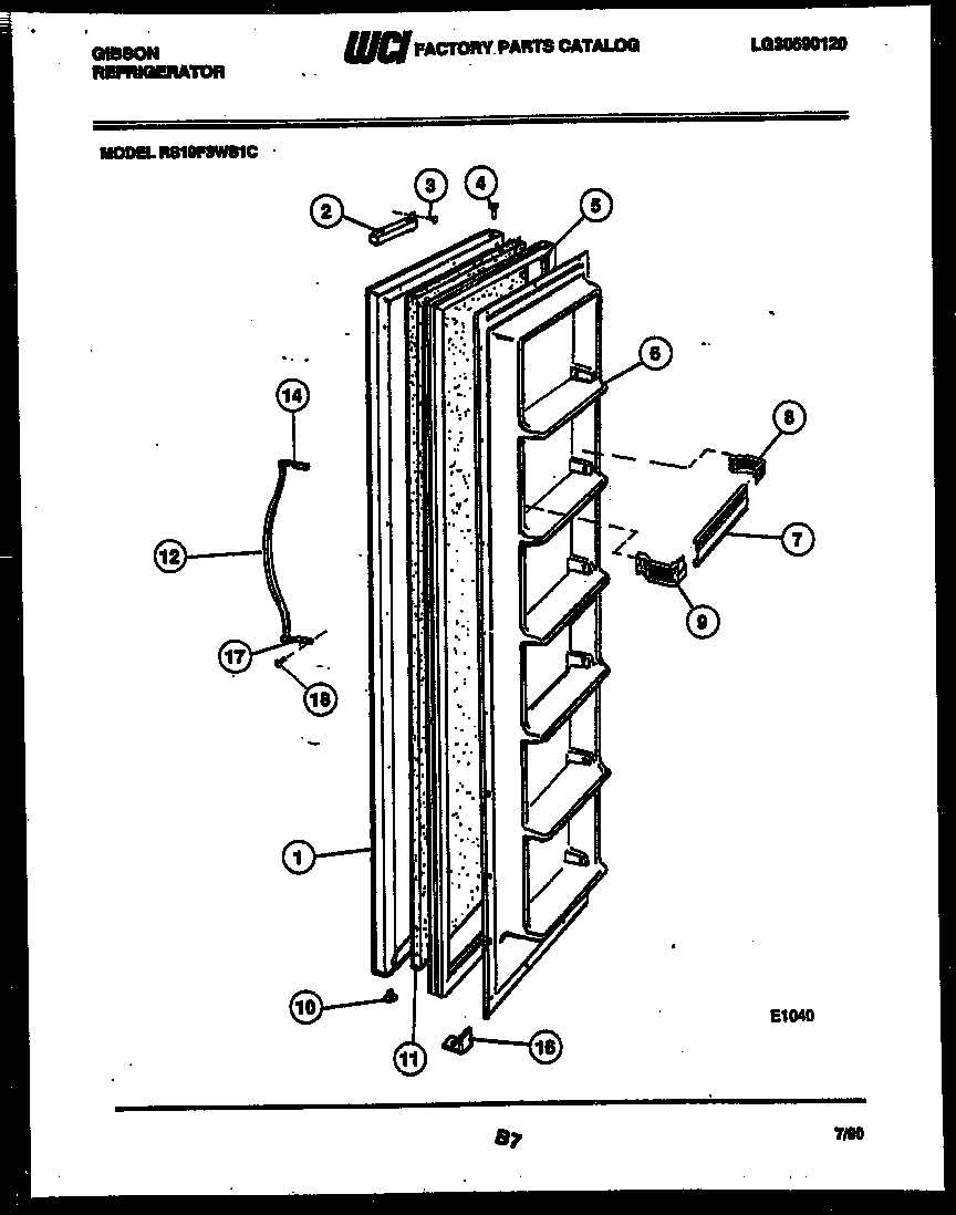 02 - FREEZER DOOR PARTS