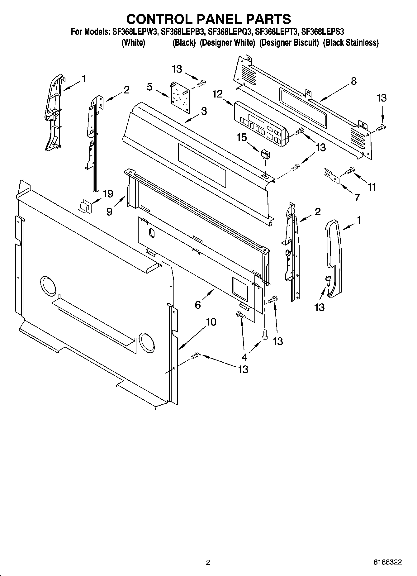 02 - CONTROL PANEL PARTS