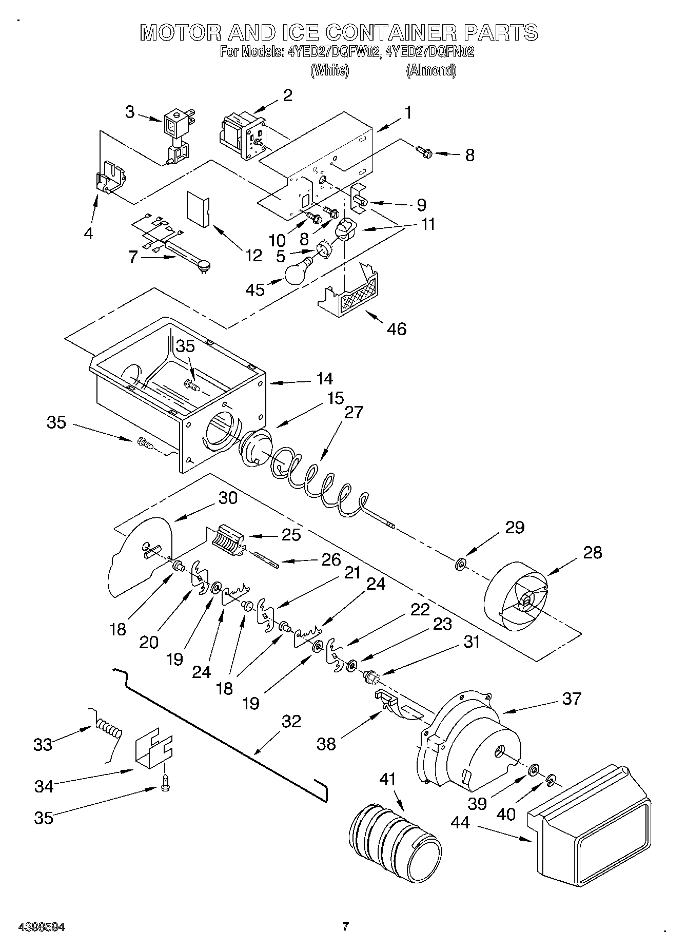 05 - MOTOR AND ICE CONTAINER