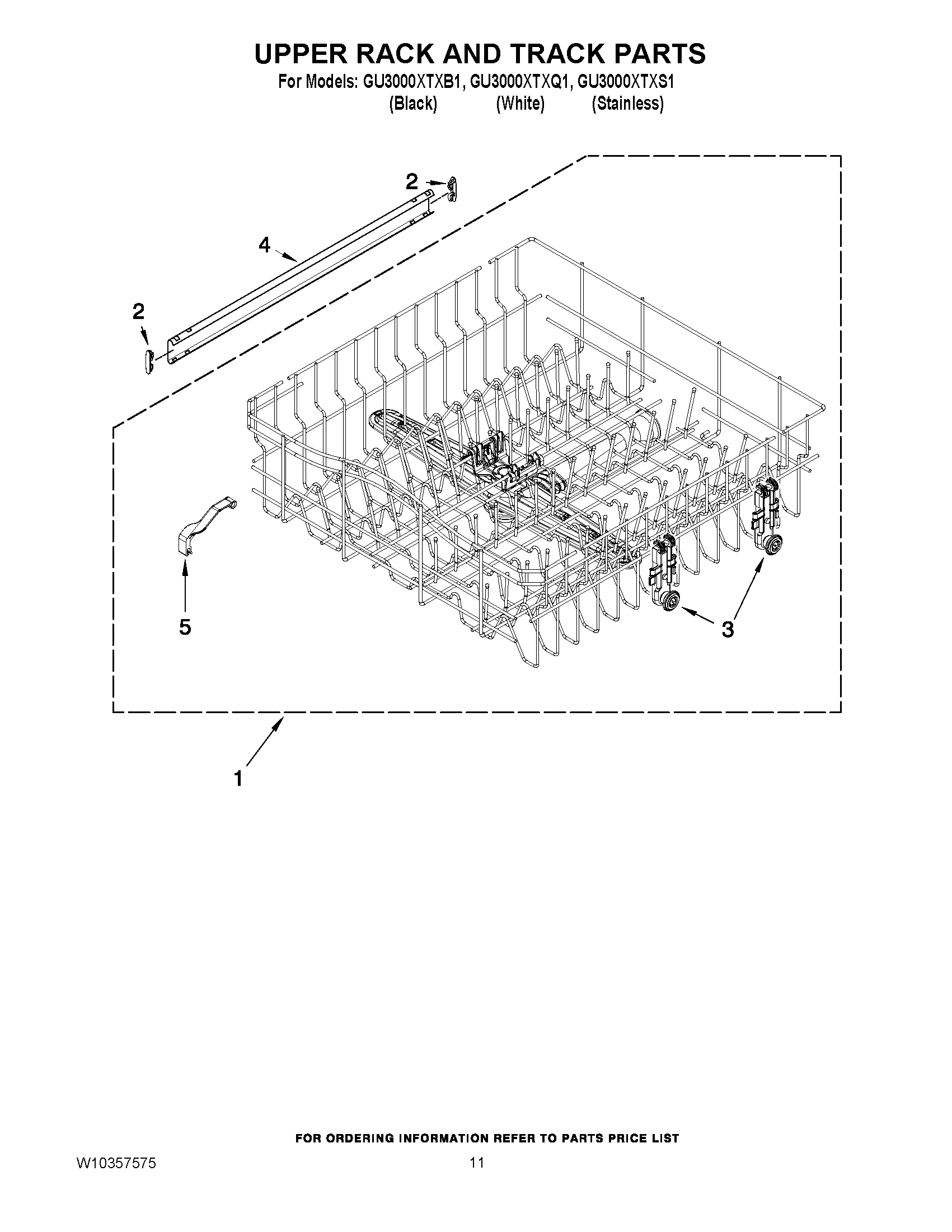09 - UPPER RACK AND TRACK PARTS