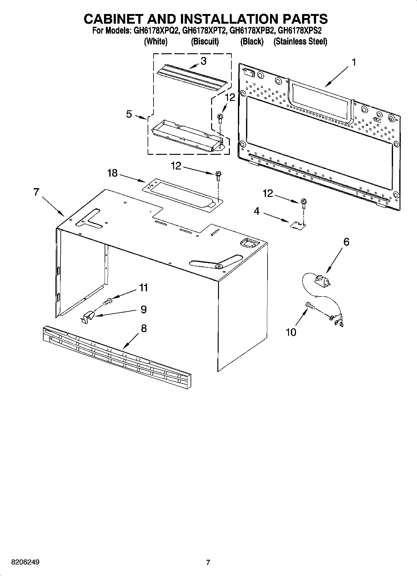 06 - CABINET AND INSTALLATION PARTS
